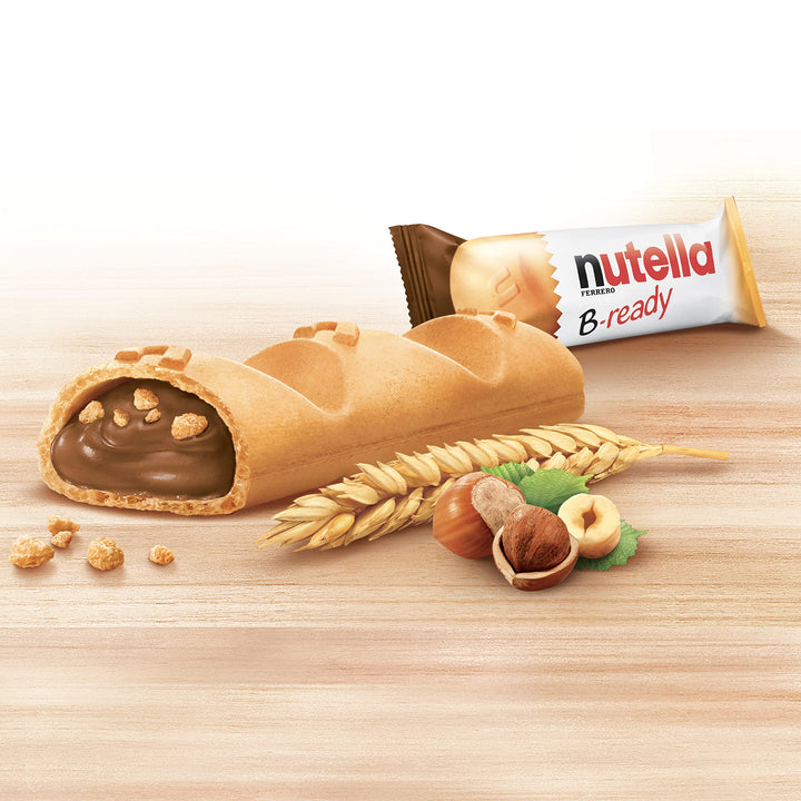 Nutella B-Ready Hazelnut Chocolate Biscuits, 22g, Pack of 36 Individually Wrapped Bars