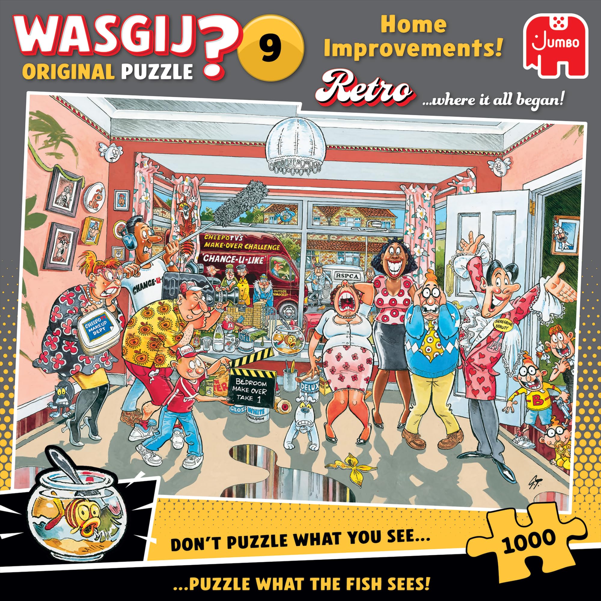 Wasgij Retro Original 9 Home Improvements - Unique 1000 Piece Jigsaw Puzzle for Adults 1