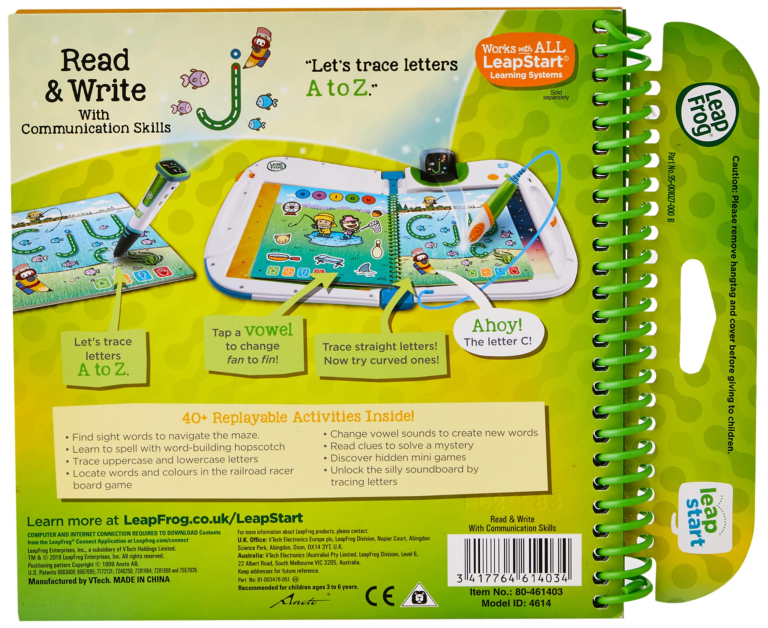 LeapFrog Read & Write 3D Activity Book for LeapStart Systems | Ages 3-6 | 40 Activities 2