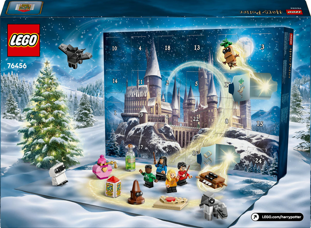 LEGO Harry Potter Advent Calendar 2025 - 278-Piece Building Set with 8 Minifigures & 6 Creatures for 7+