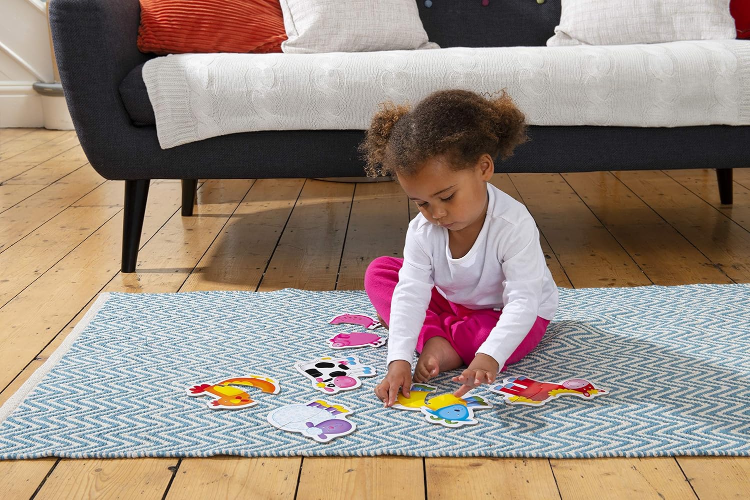 Galt Baby Puzzles - Farm Animal 2-Piece Jigsaw Set for Toddlers 18 Months+ 10