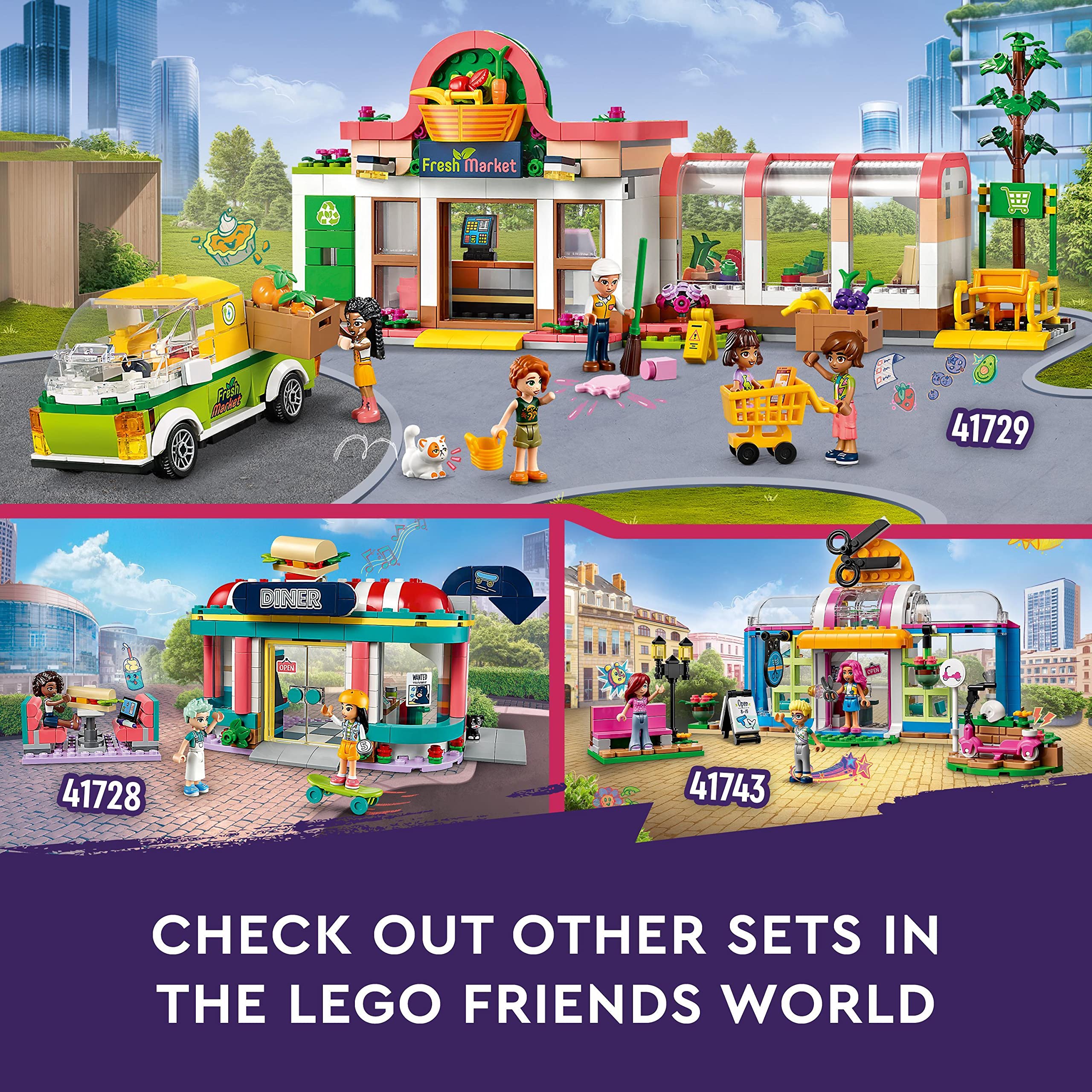 LEGO 41729 Friends Organic Grocery Store Playset - Supermarket Toy with Delivery Van & Mini-Dolls 17