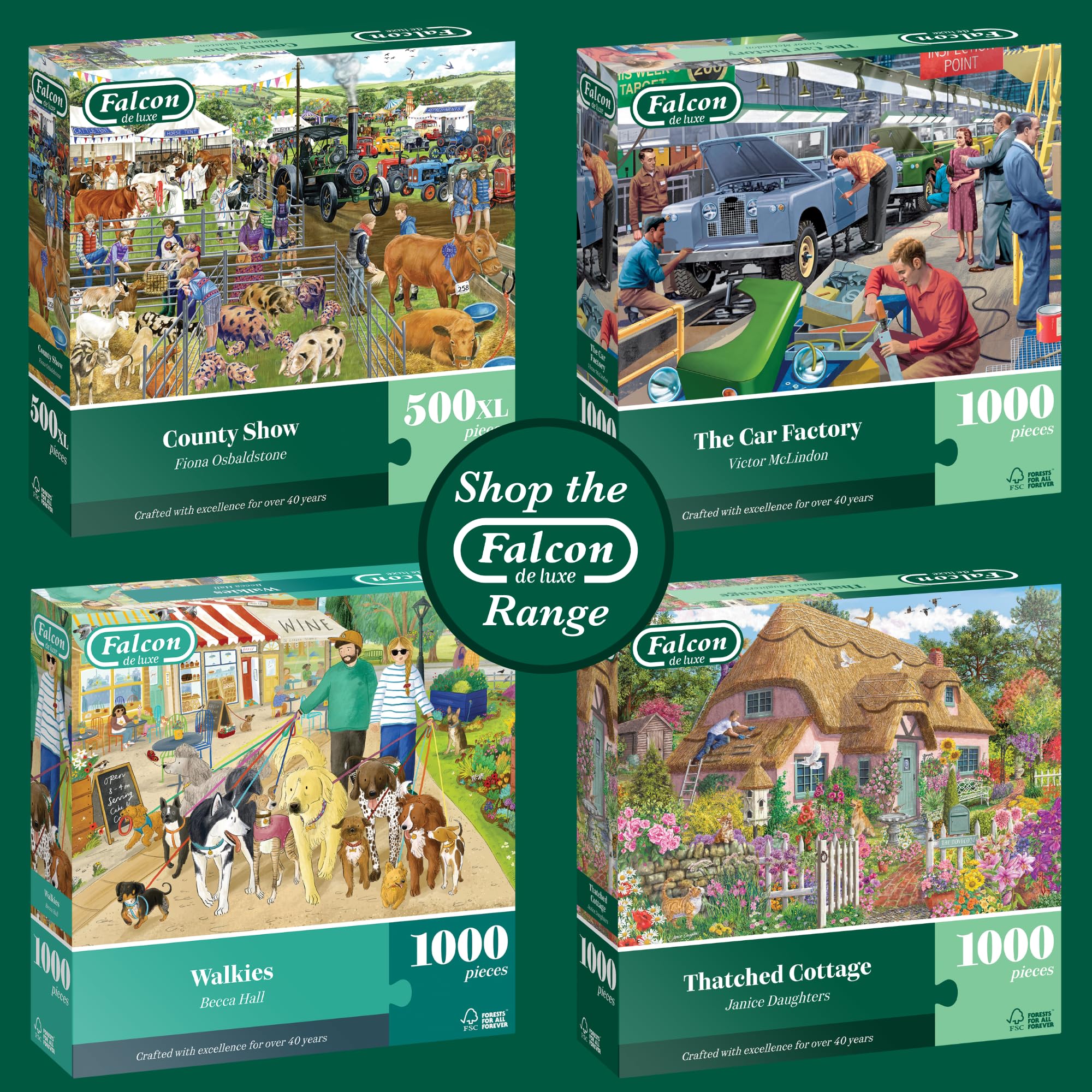 Falcon - County Show 500 XL Piece Jigsaw Puzzle for Adults 5
