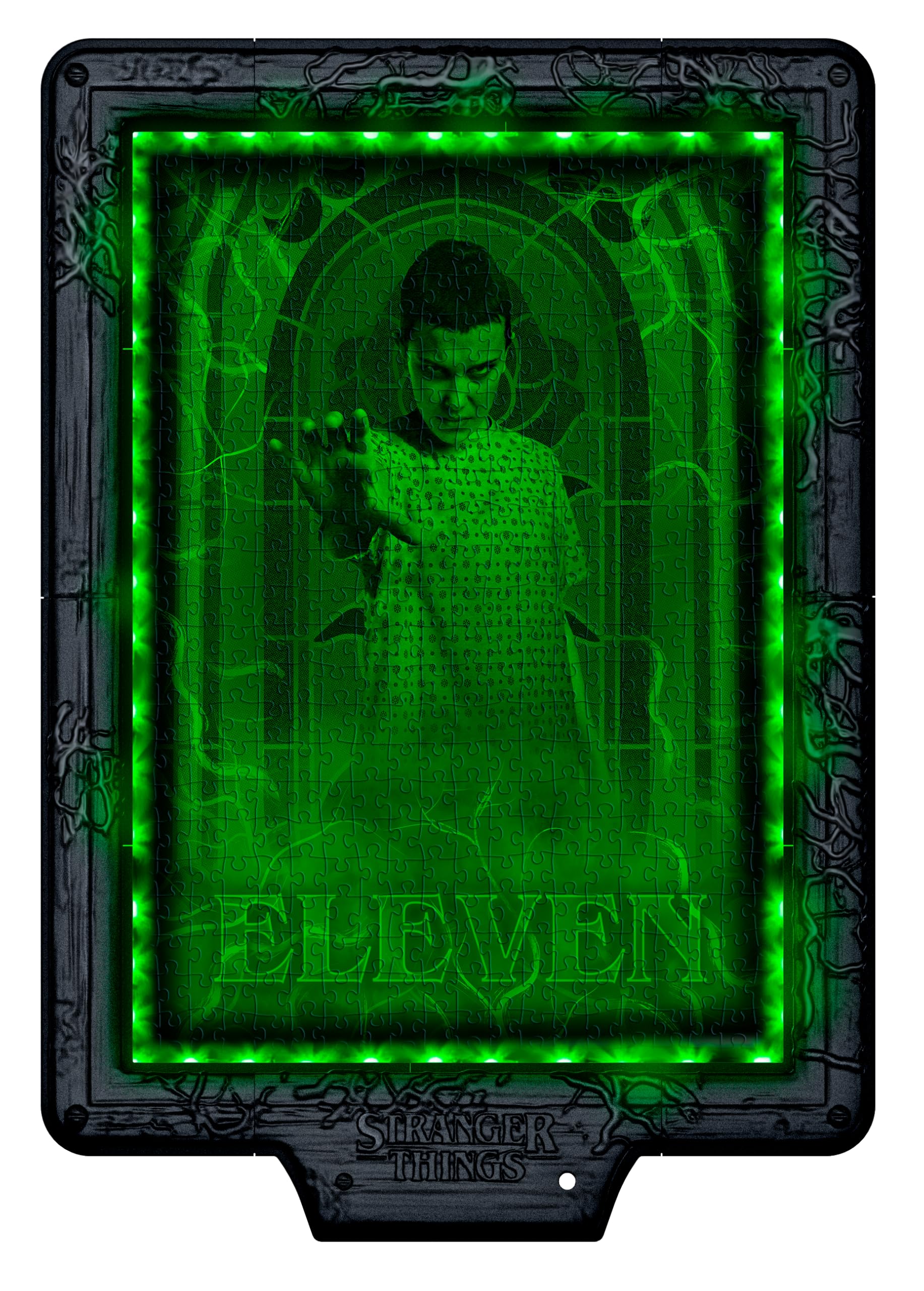 Clementoni Stranger Things Metamorphic Art Puzzle - 520-Piece LED Light-Up Jigsaw 11