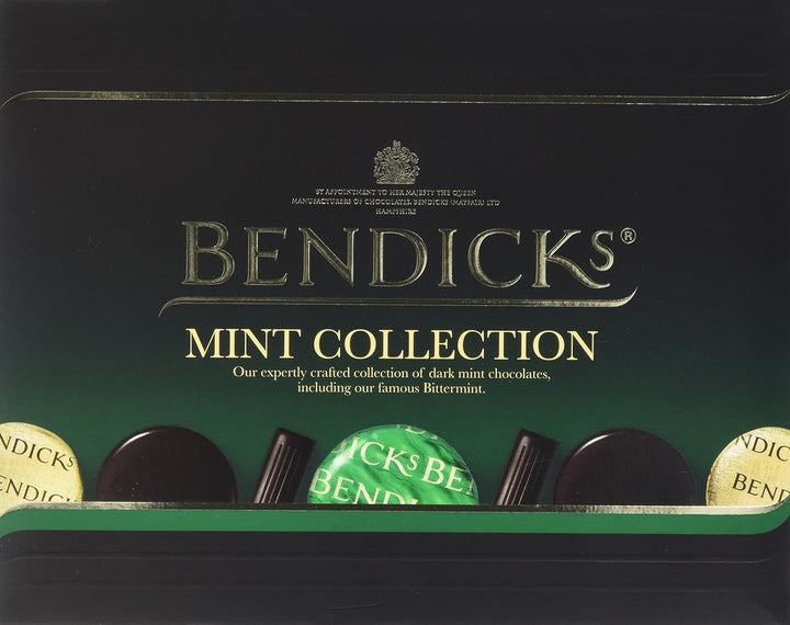 Bendicks Chocolate Mint Collection - Dark Chocolate Mints with Bittermints, Mint Crisps & Fondant, 200g