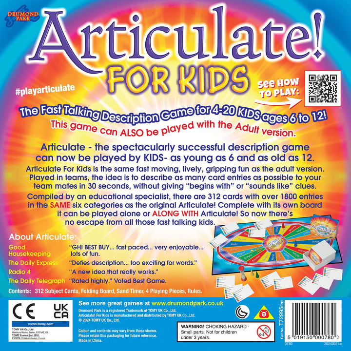 Drumond Park Articulate! for Kids Family Board Game - Fast Talking Description Game for Children 6+