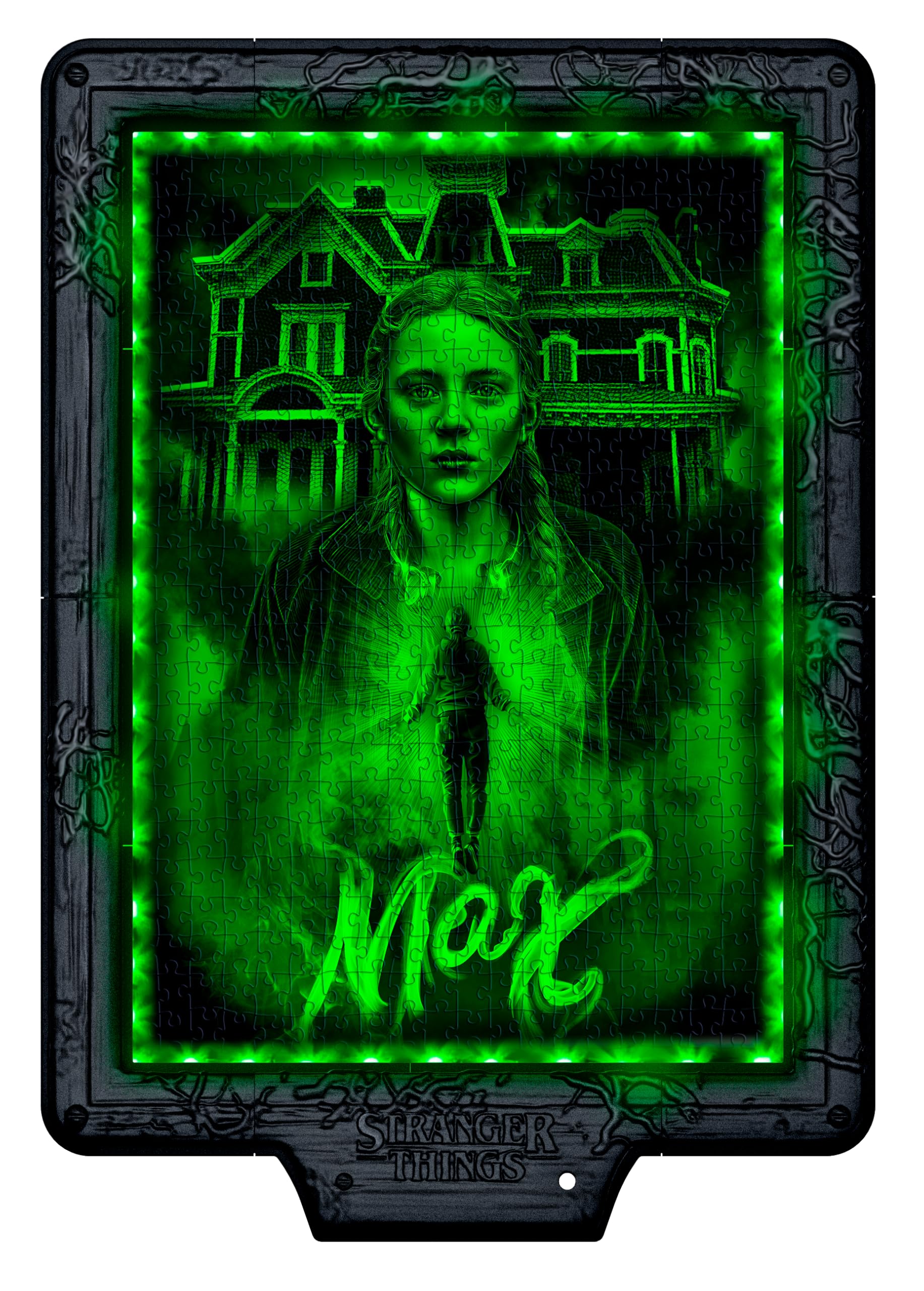 Clementoni Stranger Things Metamorphic Art Puzzle - 520-Piece LED Interactive Puzzle 4