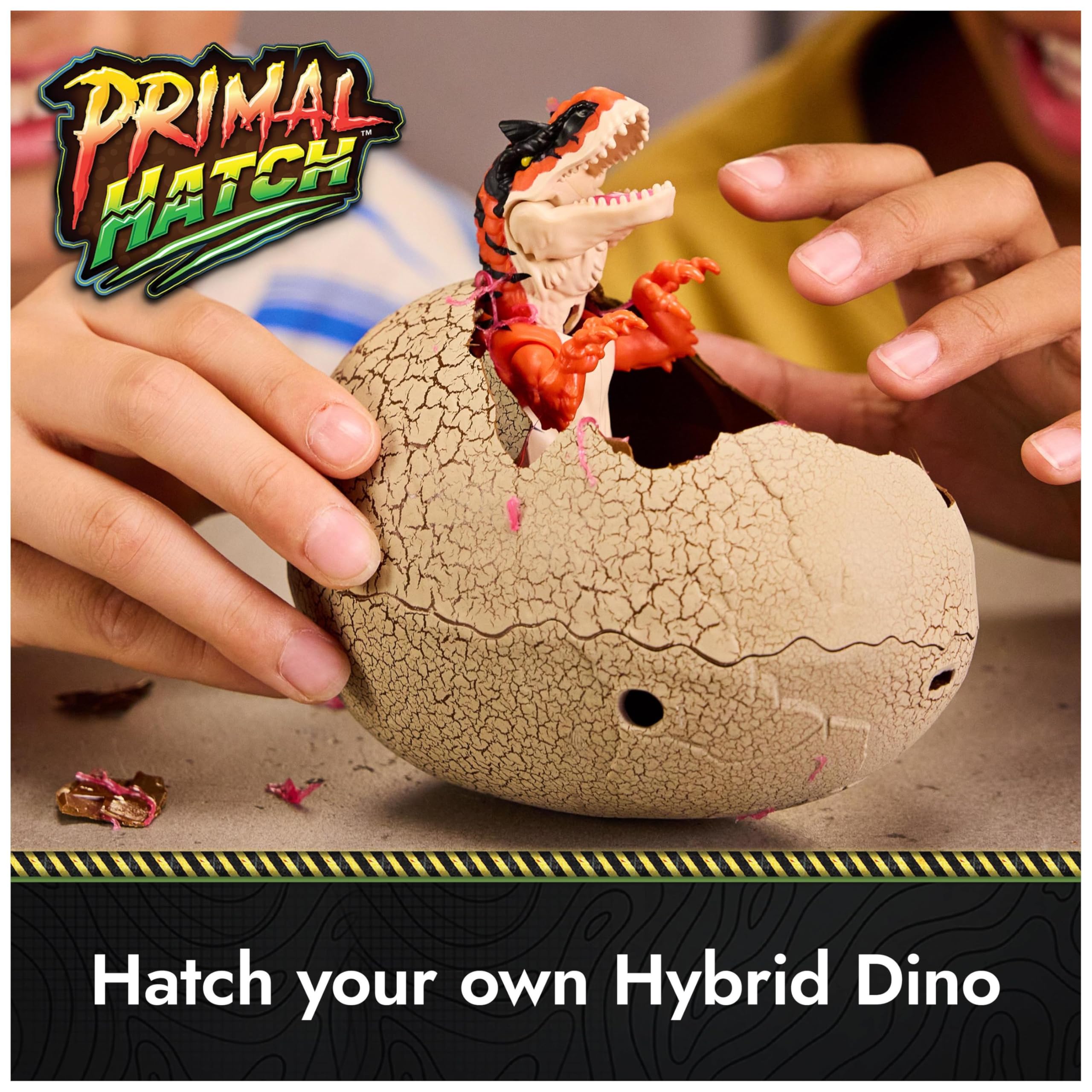 Primal Hatch Hybrid Hatchers Toy Dinosaur & Egg | 3-Inch Action Figure | Multicolor 7