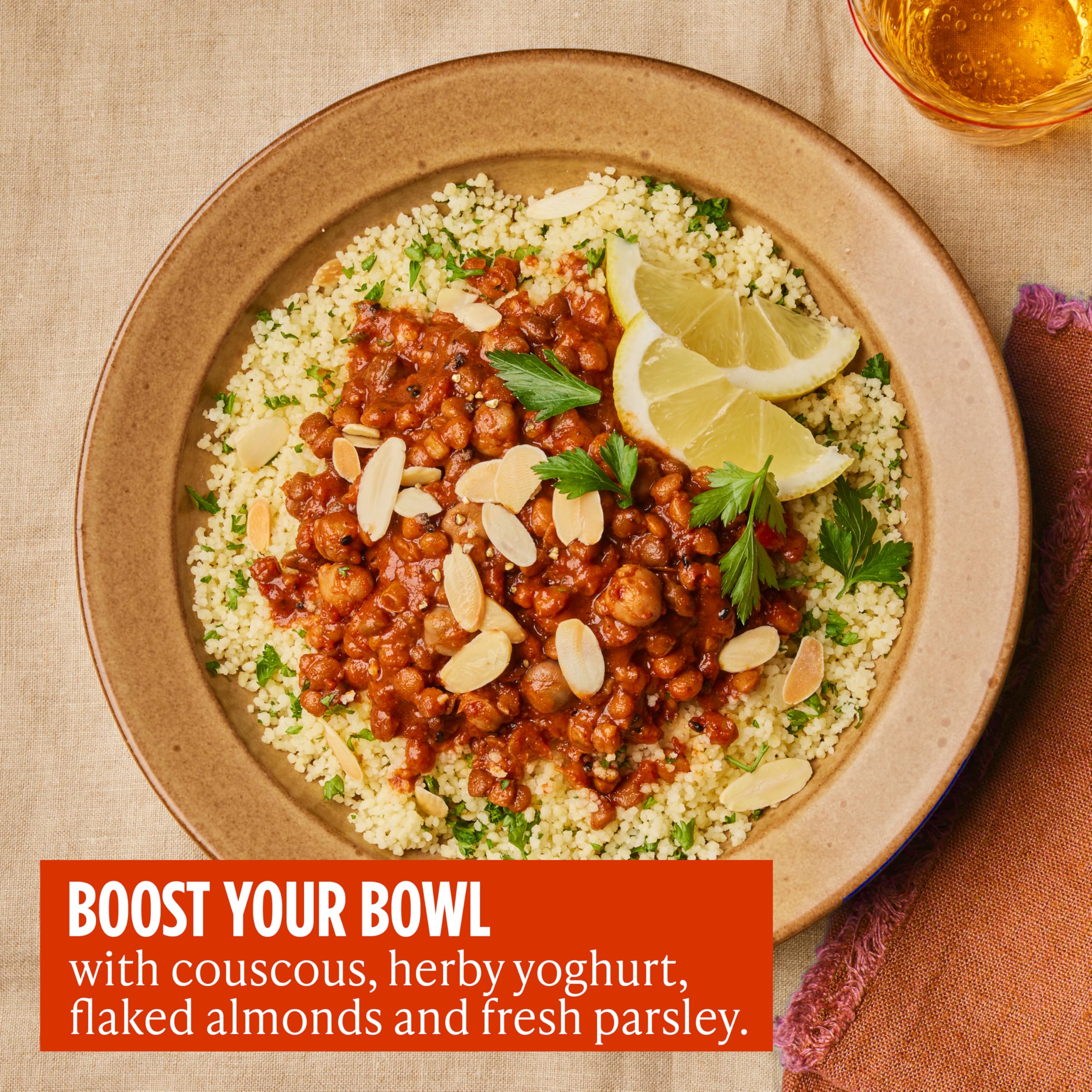 Merchant Gourmet Lentil & Chickpea Tagine with Ras El Hanout - High Protein & Fibre | 6 x 280g Pouches 6