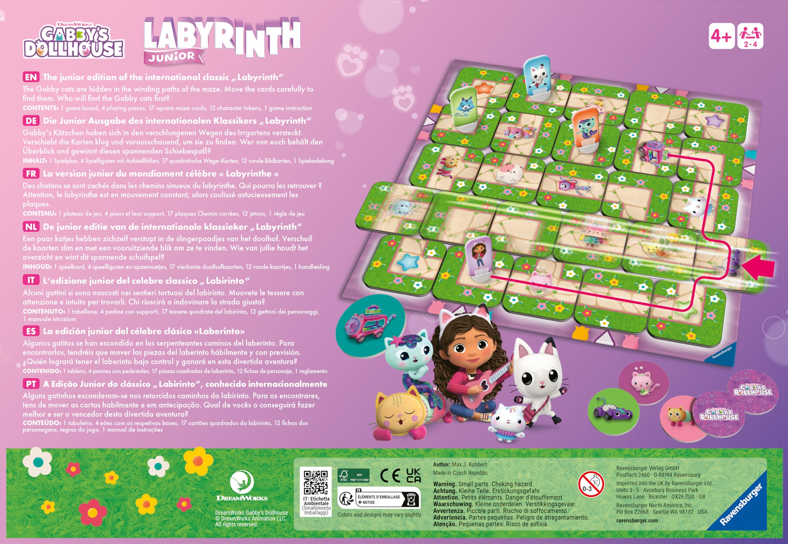Ravensburger Gabby's Dollhouse Labyrinth Junior Moving Maze Board Game 5