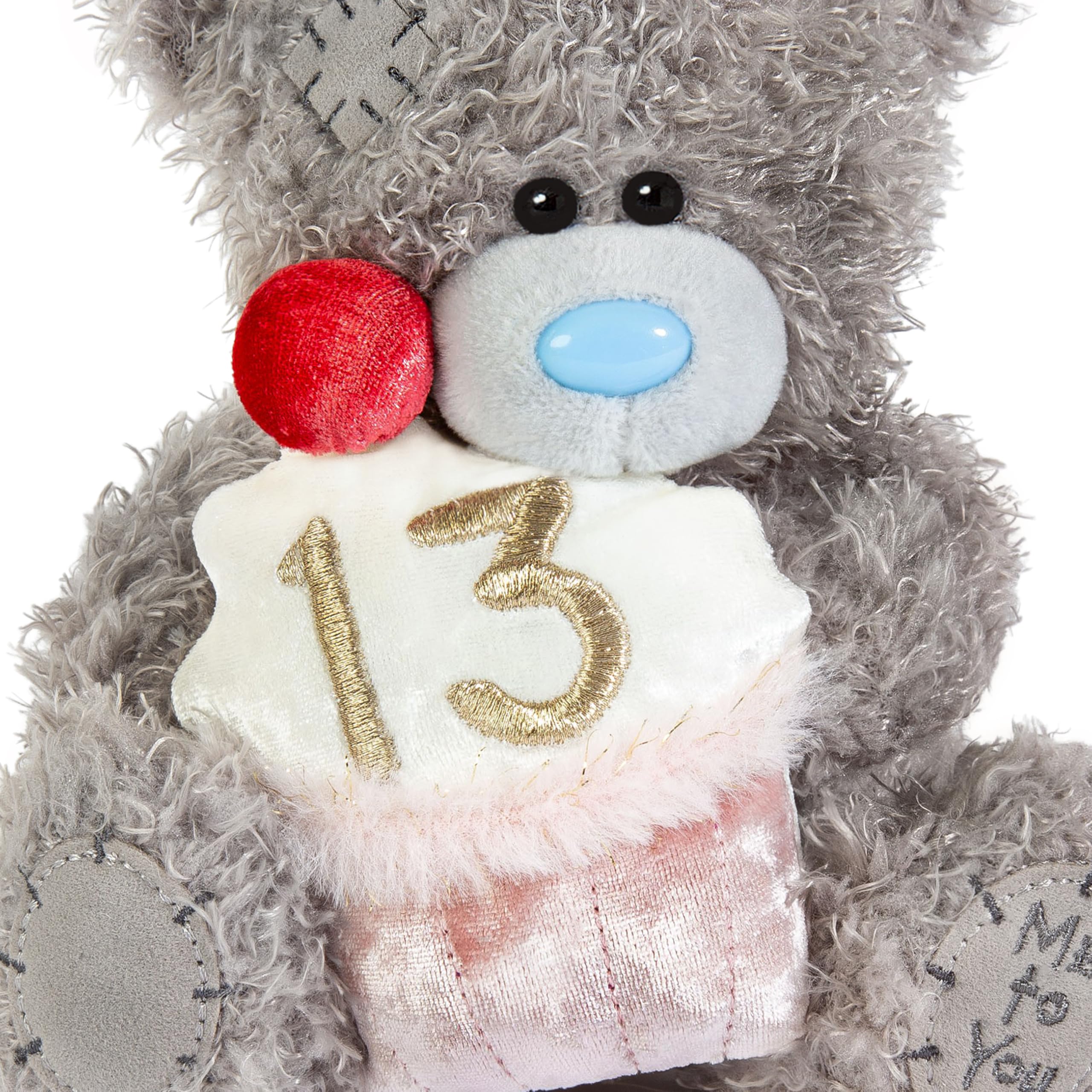 Me To You Tatty Teddy - 15cm 13th Birthday Plush Bear | Soft Polyester | Grey