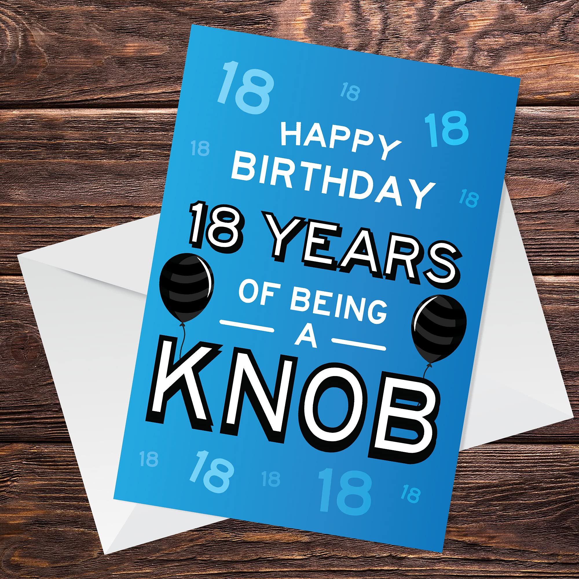 RED OCEAN Funny Rude 18th Birthday Card for Him | A6 Handmade in England | Includes Envelope 4