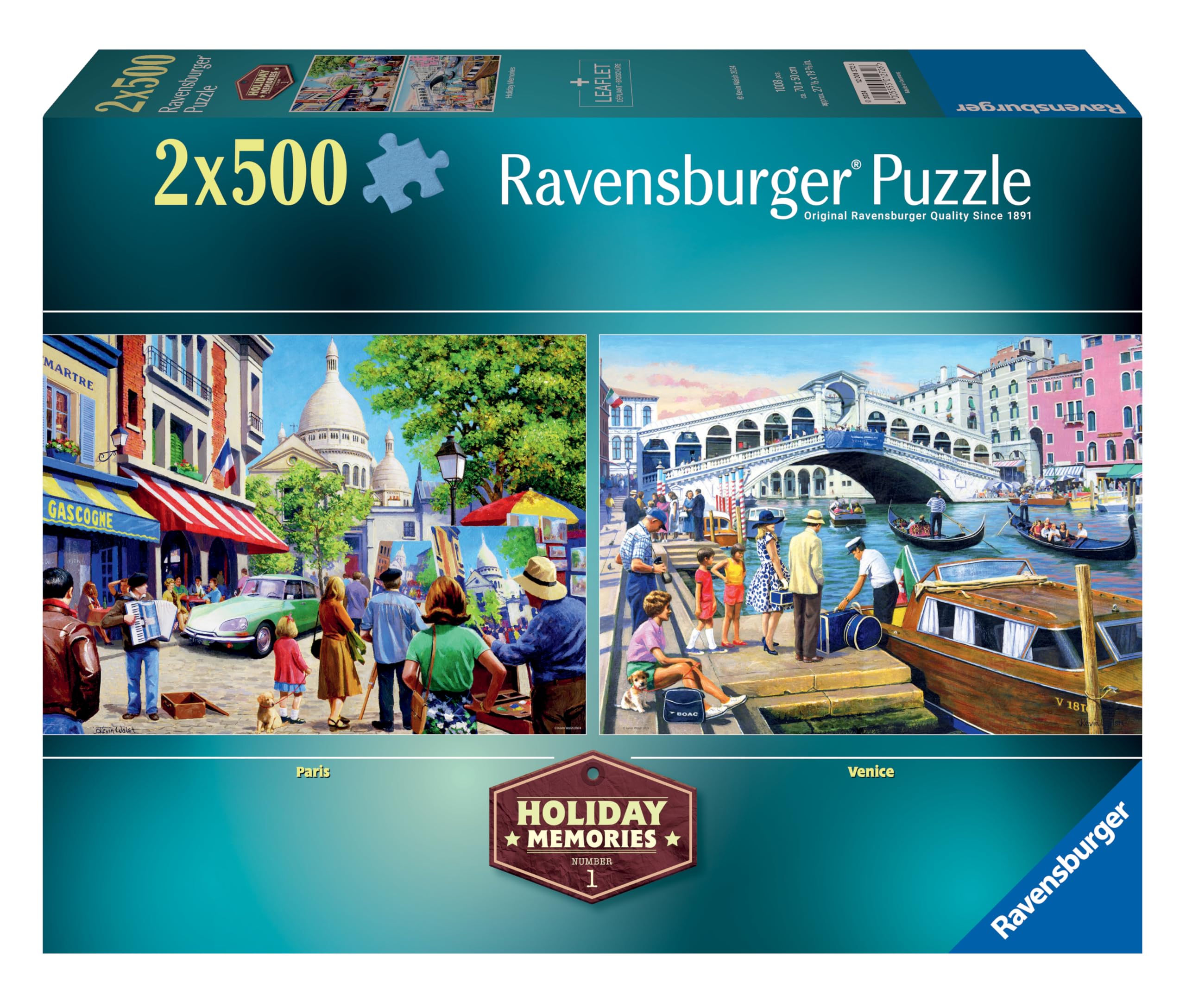 Ravensburger Holiday Memories 2x 500 Piece Jigsaw Puzzle for Adults and Kids 10+ 2
