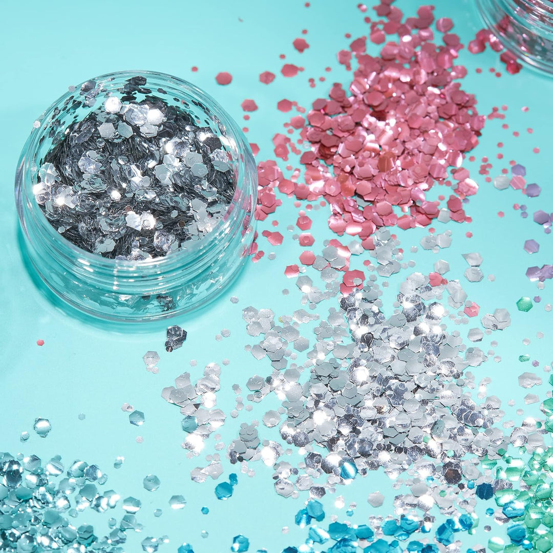 Moon Glitter - Biodegradable Eco Chunky Glitter Cosmetic Bio Festival Makeup Glitter (G13856)