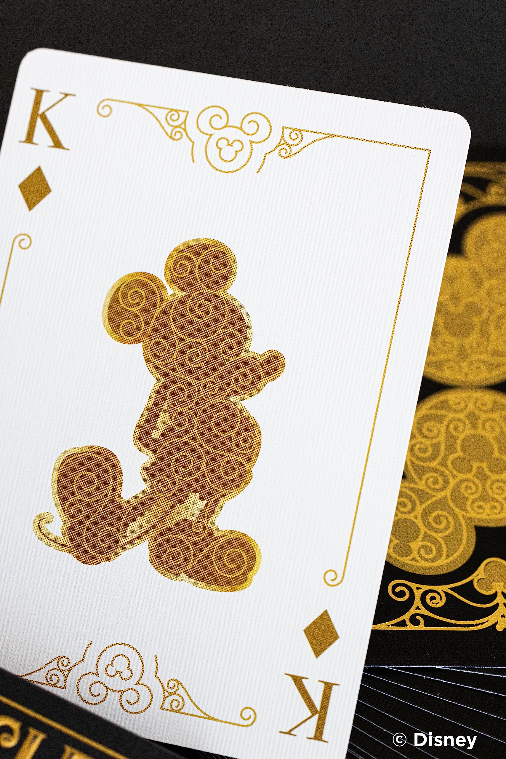 Bicycle Black/Gold Mickey Disney Playing Cards - 1 Deck, Air Cushion Finish, Professional, Superb Handling & Durability, Great Gift For Card Collectors 6