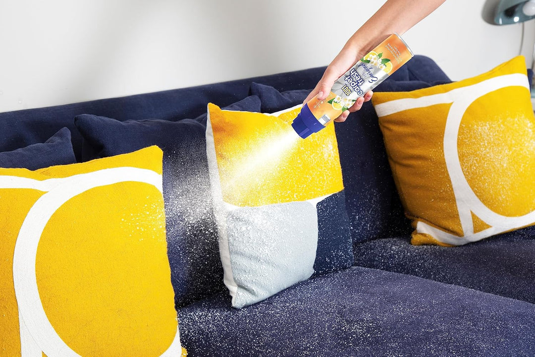1001 Carpet Fresh Feel Energized 300ml Can - Invigorating Lemon Scent for Carpets & Upholstery