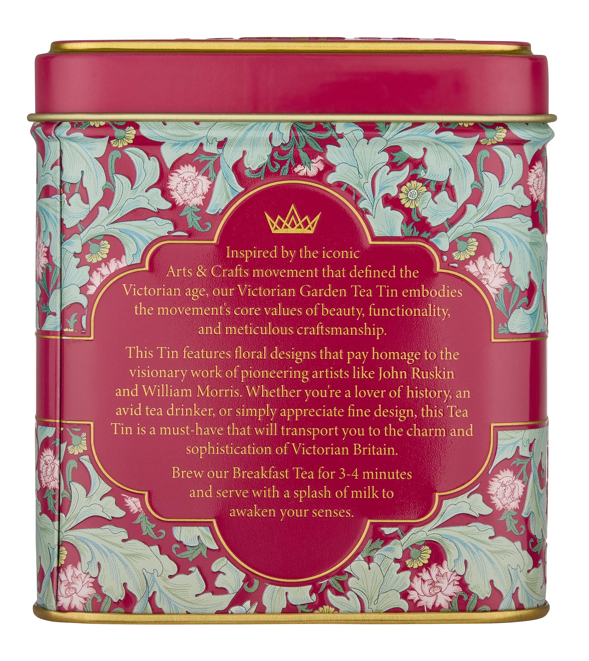 New English Teas Victorian Garden Tea Tin - 32 English Breakfast Teabags 6