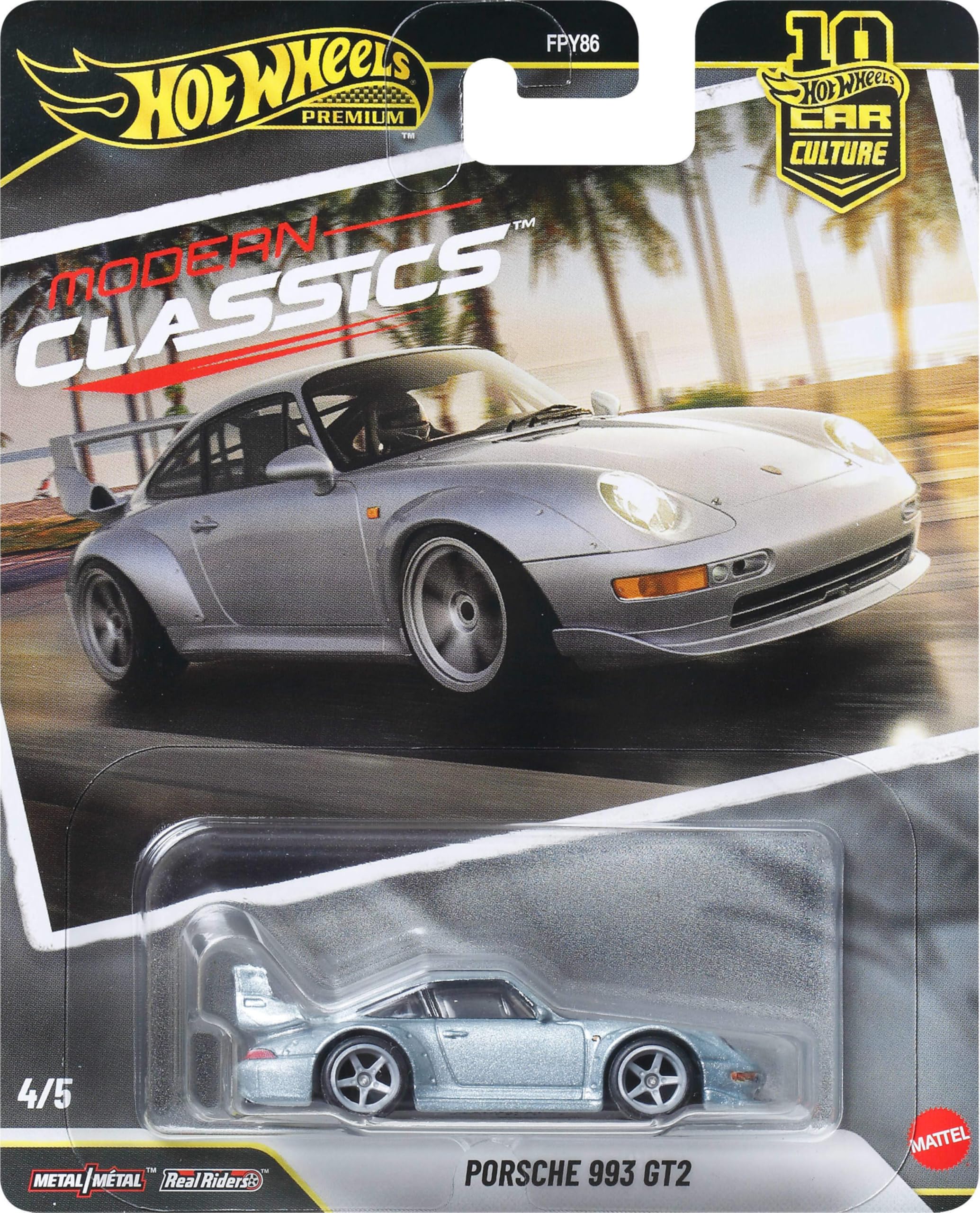 Hot Wheels Porsche 993 GT2 Car Culture Vehicle - Premium 1:64 Scale Die-Cast 1