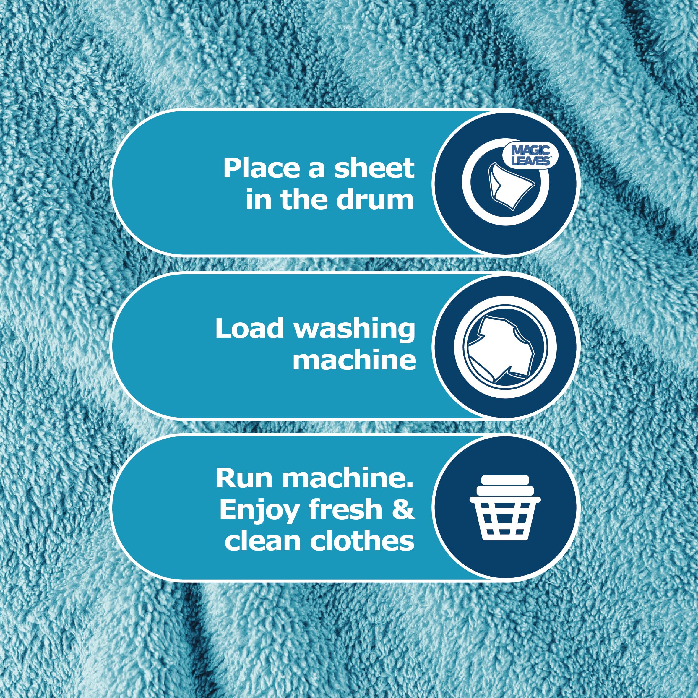 Dr. Beckmann - MAGIC LEAVES Non-Bio Laundry Detergent Sheets | 25 Sheets 10