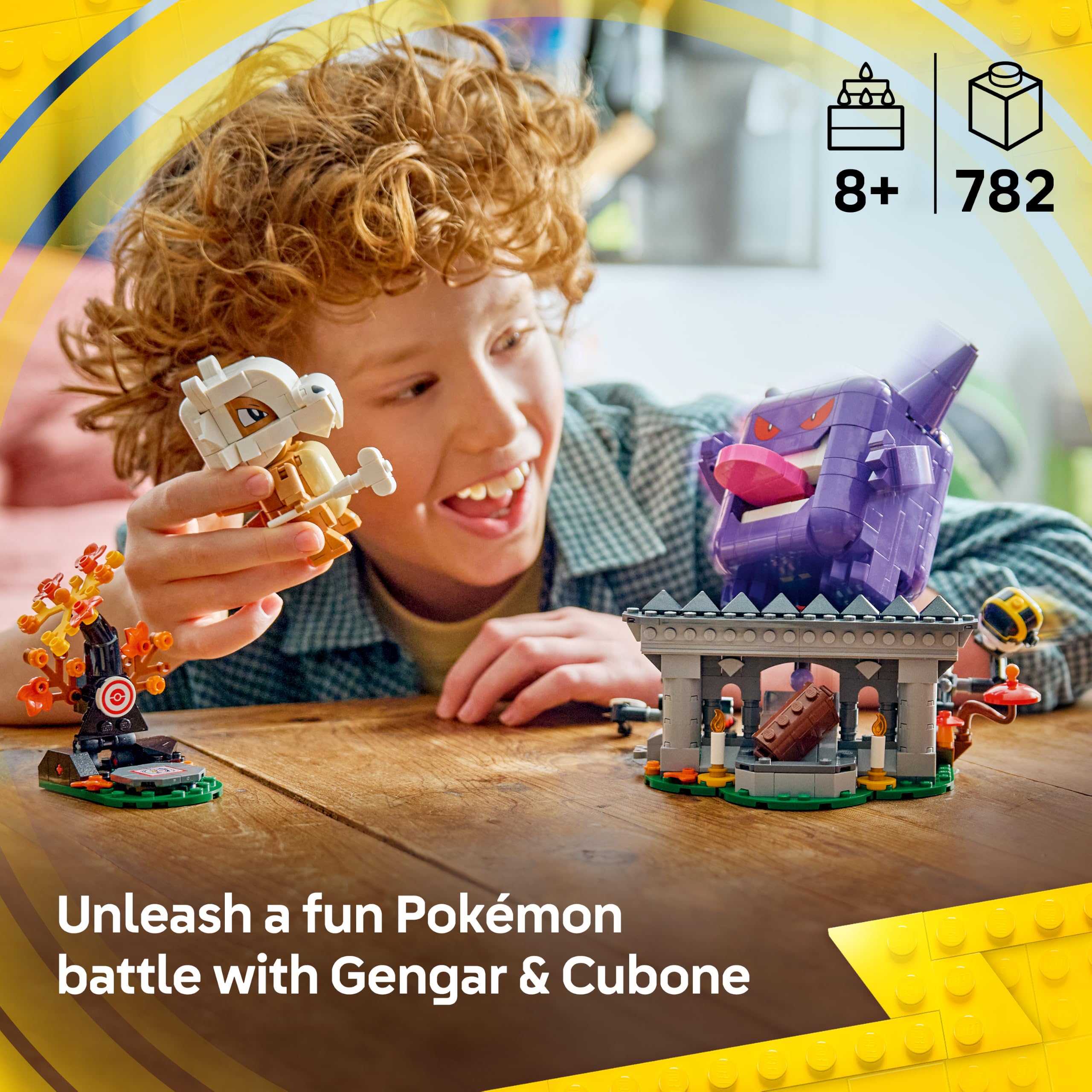 LEGO Pokémon Cubone and Gengar's Spooky Showdown Building Set (72166) | Ages 8+