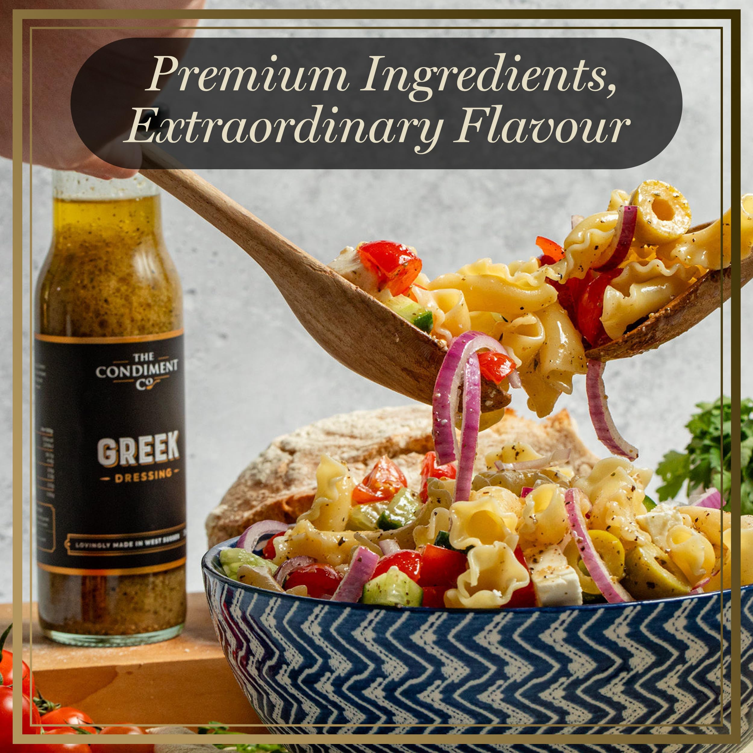 The Real Condiment Company Greek Dressing 240g - Olive Oil & Citrus Herb Vinaigrette 5