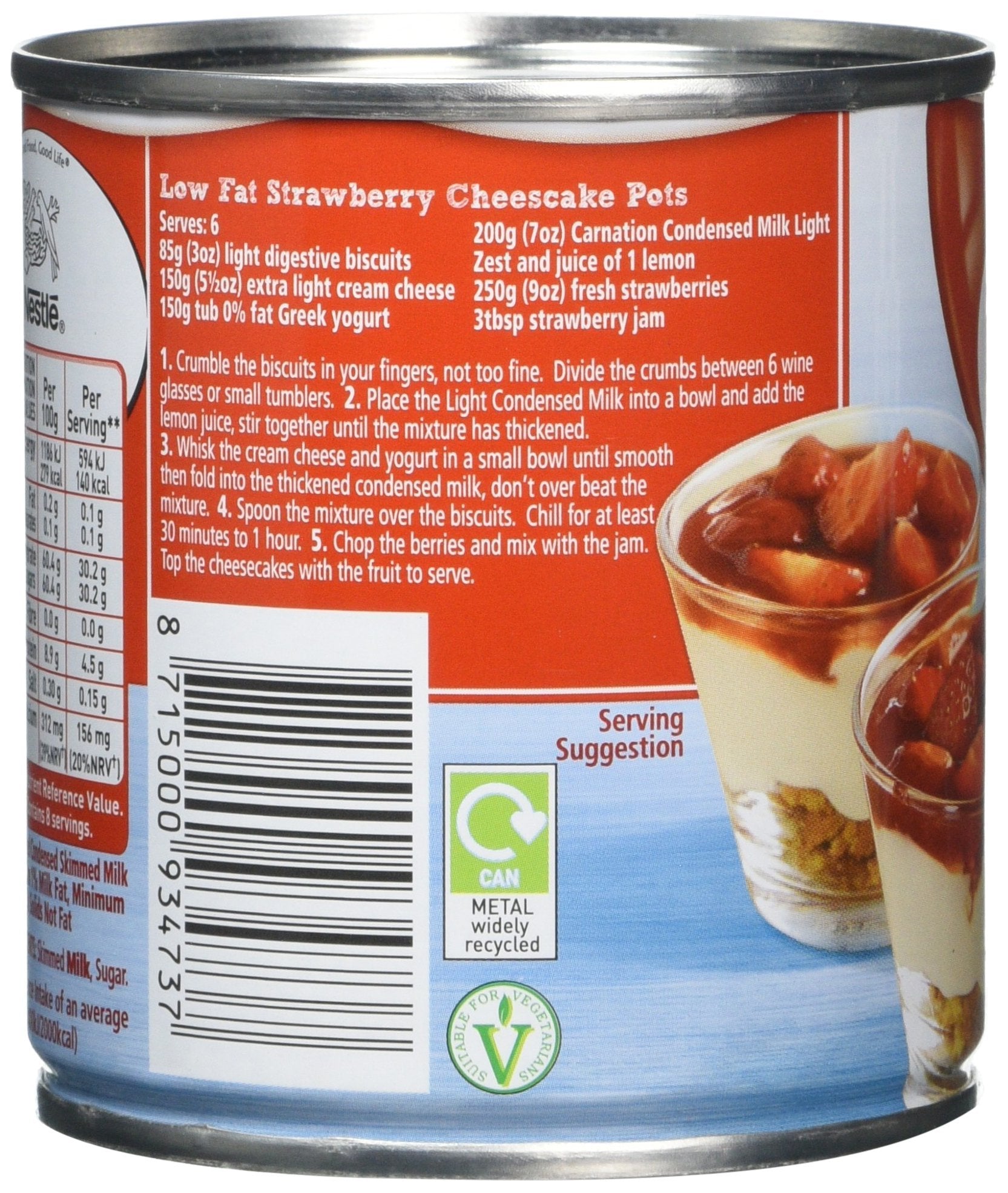 Carnation Fat Free Condensed Milk - 405g Tin | Made with All Natural Ingredients 2