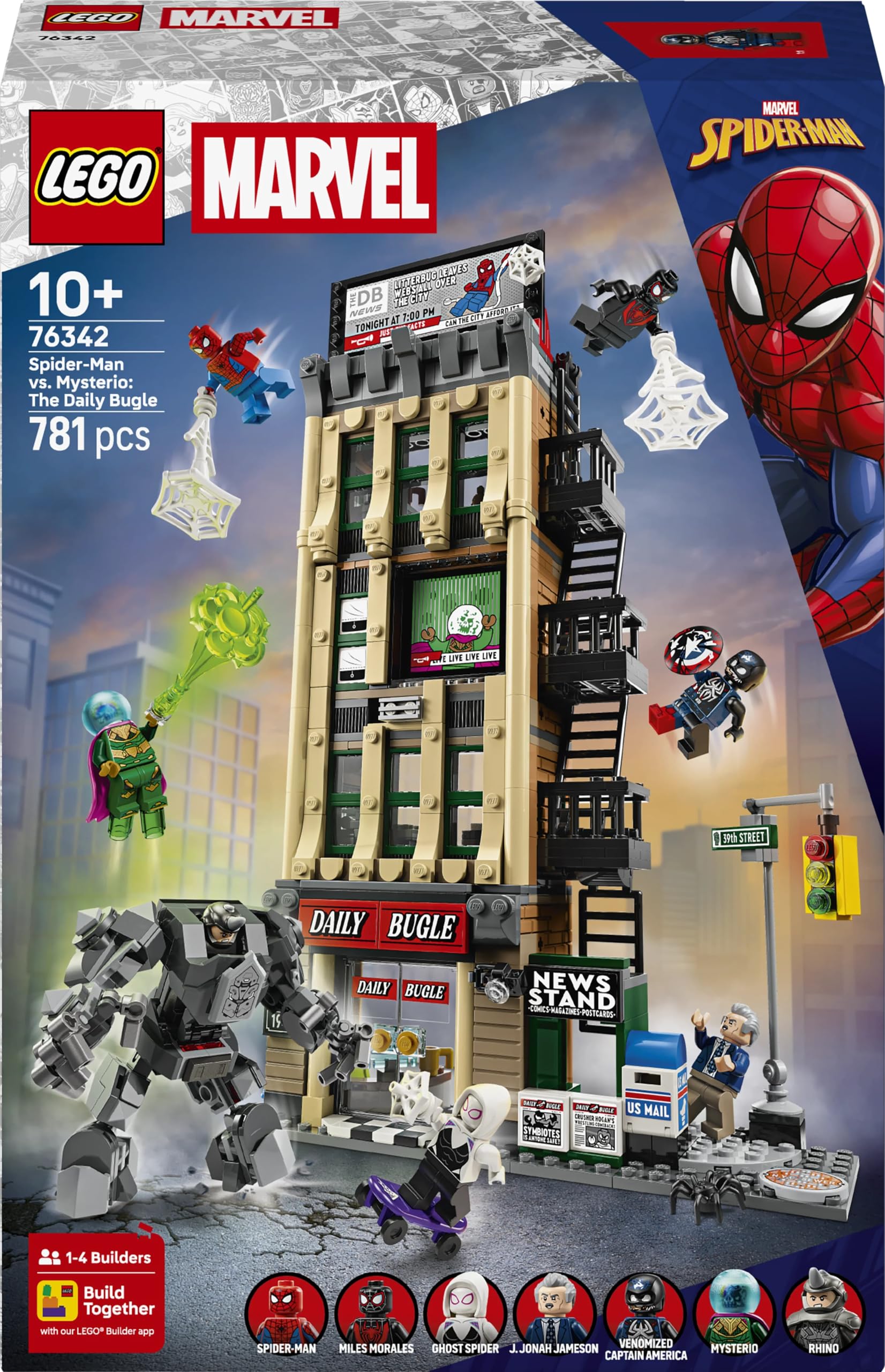 LEGO Marvel Spider-Man vs. Mysterio: The Daily Bugle Building Set 76342 | Ages 10+ 6