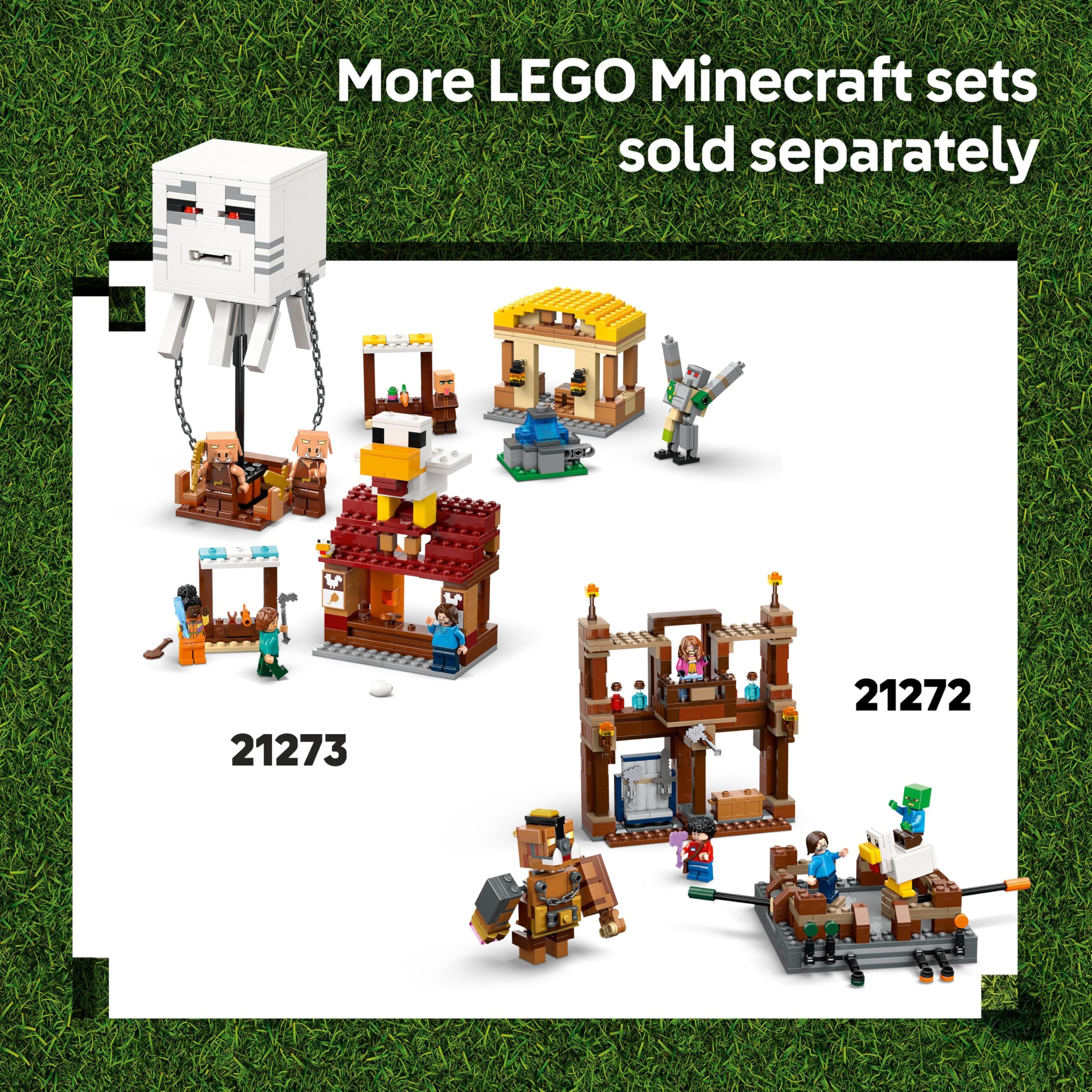 LEGO Minecraft The Ghast Balloon Village Attack Building Set 21273 | Ages 10+ 7