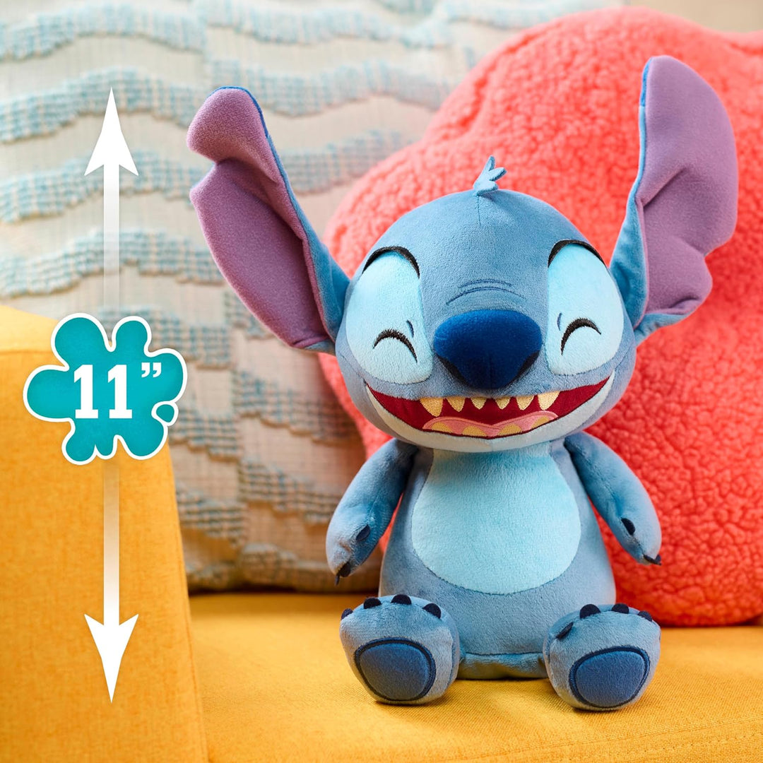 Just Play Disney Stitch Crack Me Up Stitch Plush Toy - 11 Inch Soft Stuffed Animal for Kids