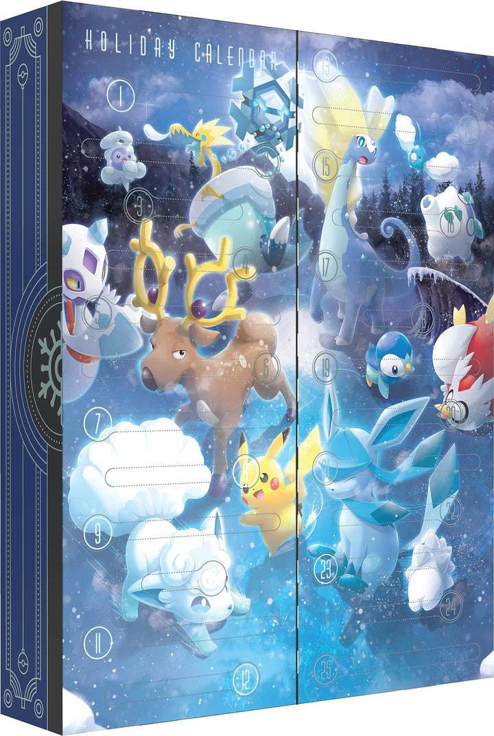 Pokémon TCG: Holiday Calendar – 25-Day Countdown with 8 Foil Promo Cards, 5 Booster Packs & More