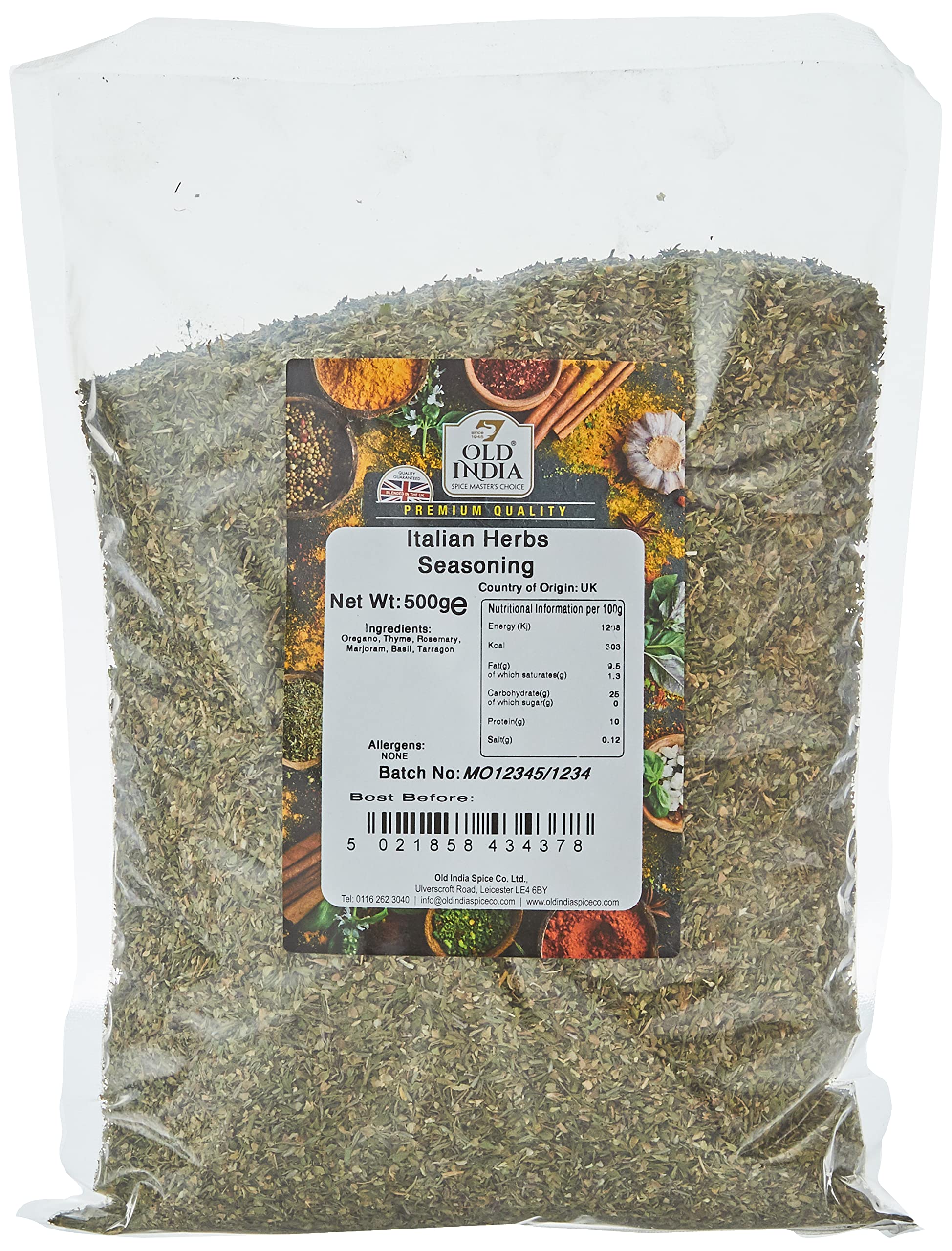 Old India Italian Seasoning Powder - 100% Natural, Additive & GMO Free | 500g