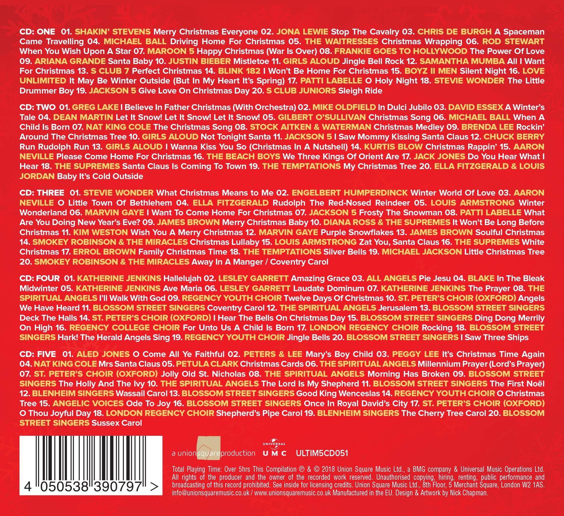 Ultimate Christmas - 100 Festive Hits Audio CD 4