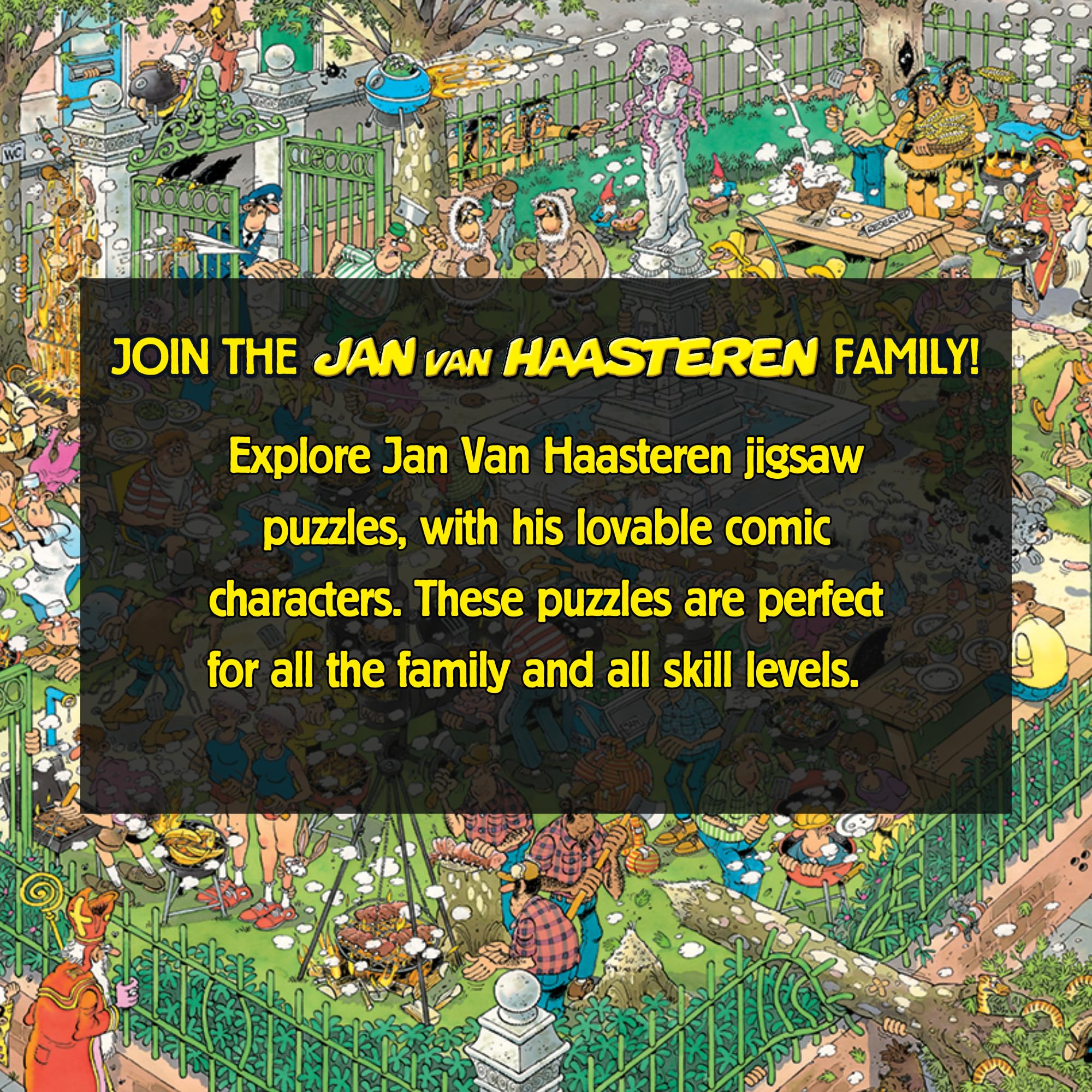 Jan Van Haasteren BBQ Party! - 1000 Piece Adults Puzzle - Large 1000 Pc Jig 5