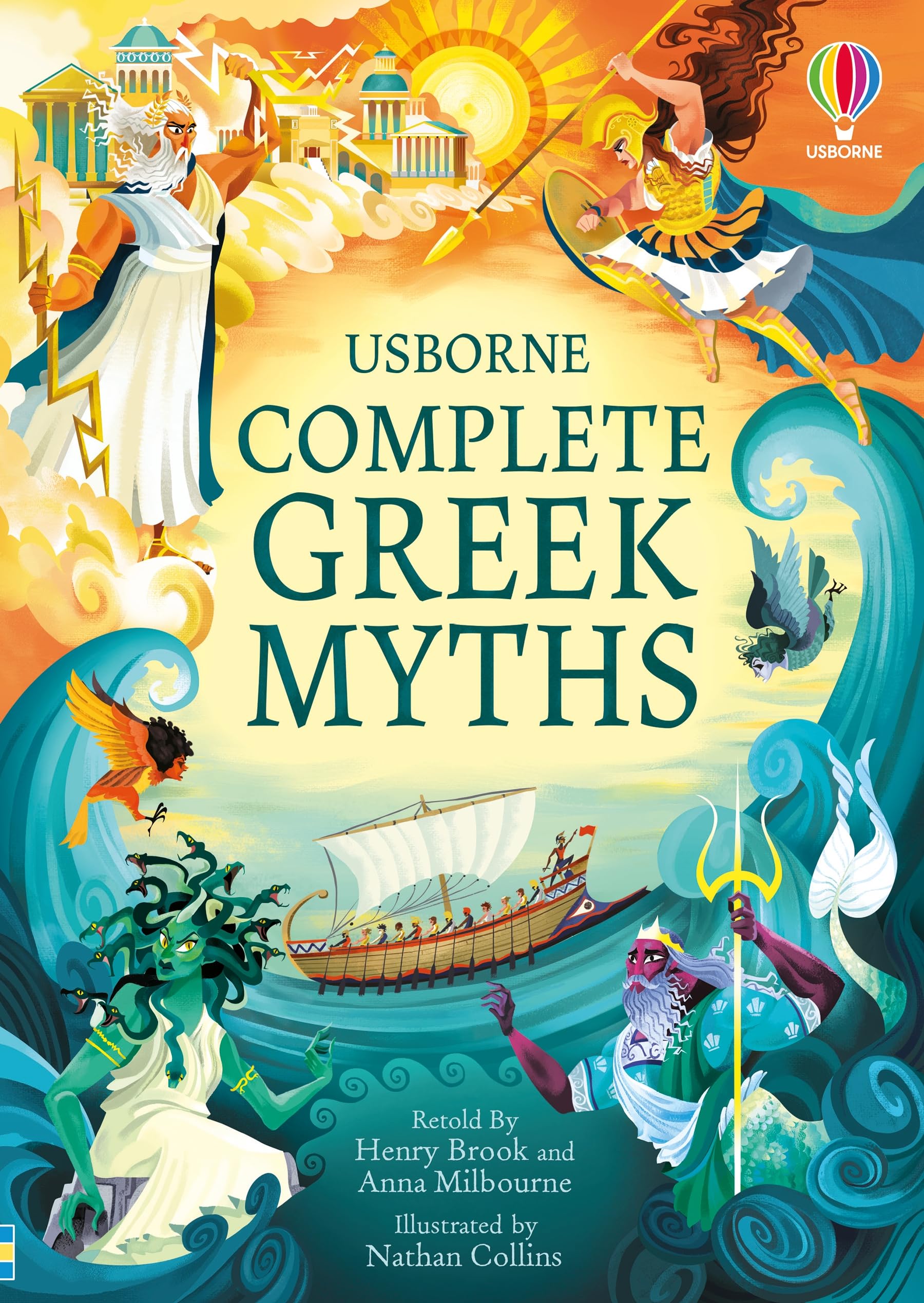 Usborne Complete Greek Myths - Illustrated Hardcover Classic | Ages 8-12