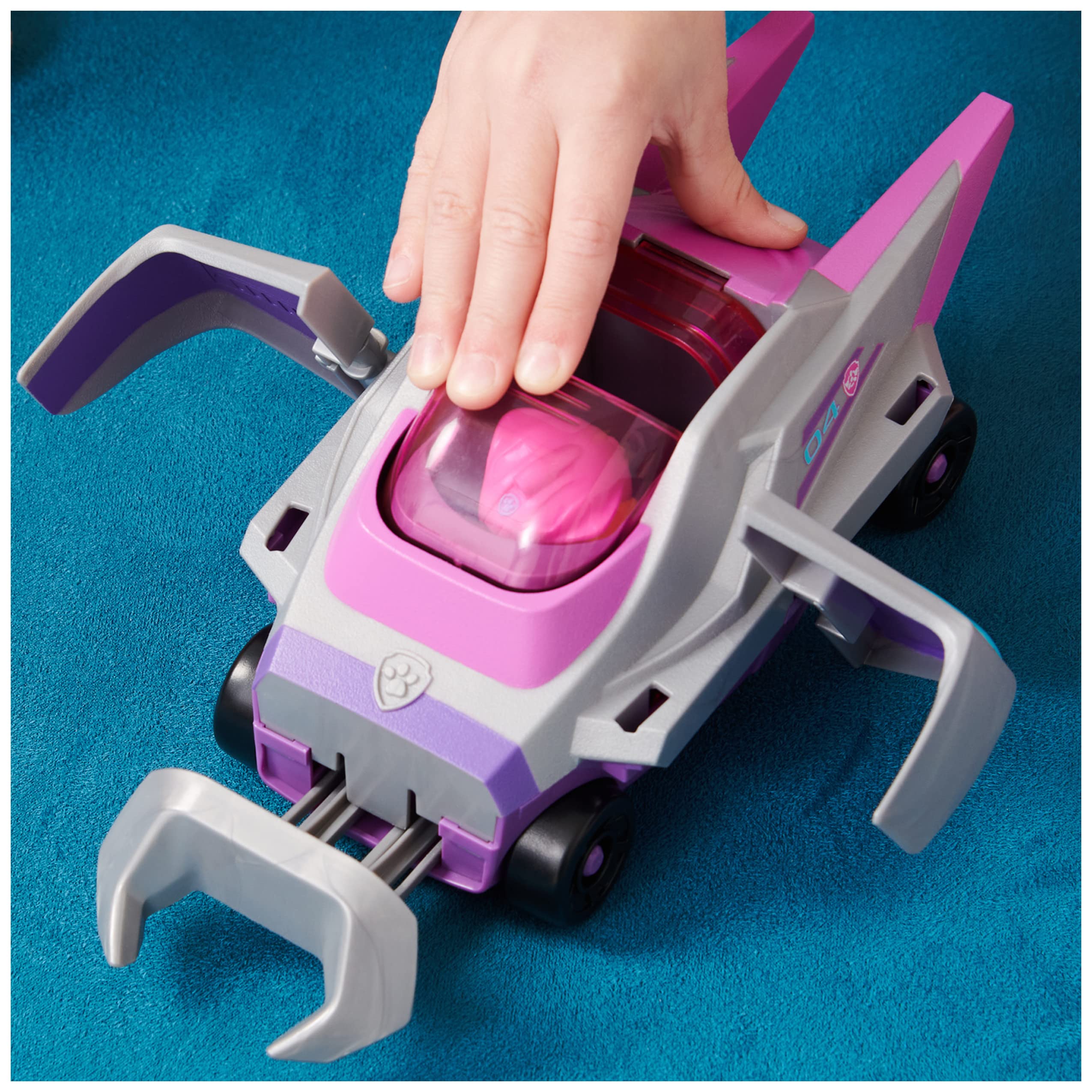 PAW Patrol Aqua Pups Skye Transforming Manta Ray Vehicle with Action Figure - Ages 3+ 8