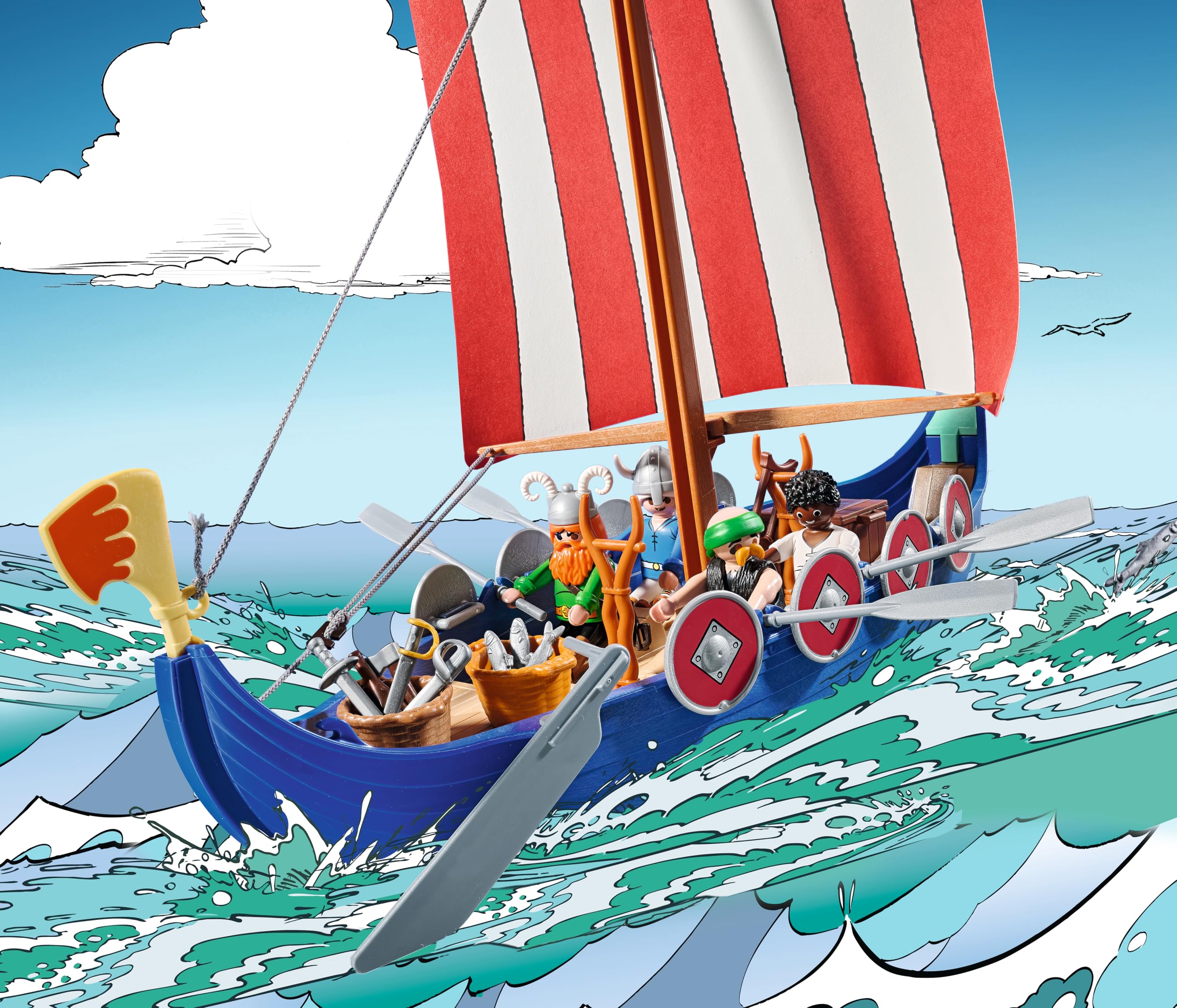 PLAYMOBIL Asterix Pirate Ship Playset - Action Figures & Adventure Toy for Kids 4-10 Years 8