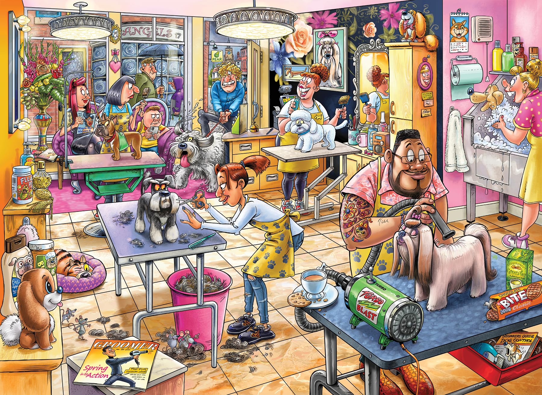 Wasgij Mystery 23: Pooch Parlour - 1000 Piece Jigsaw Puzzle for Adults 5