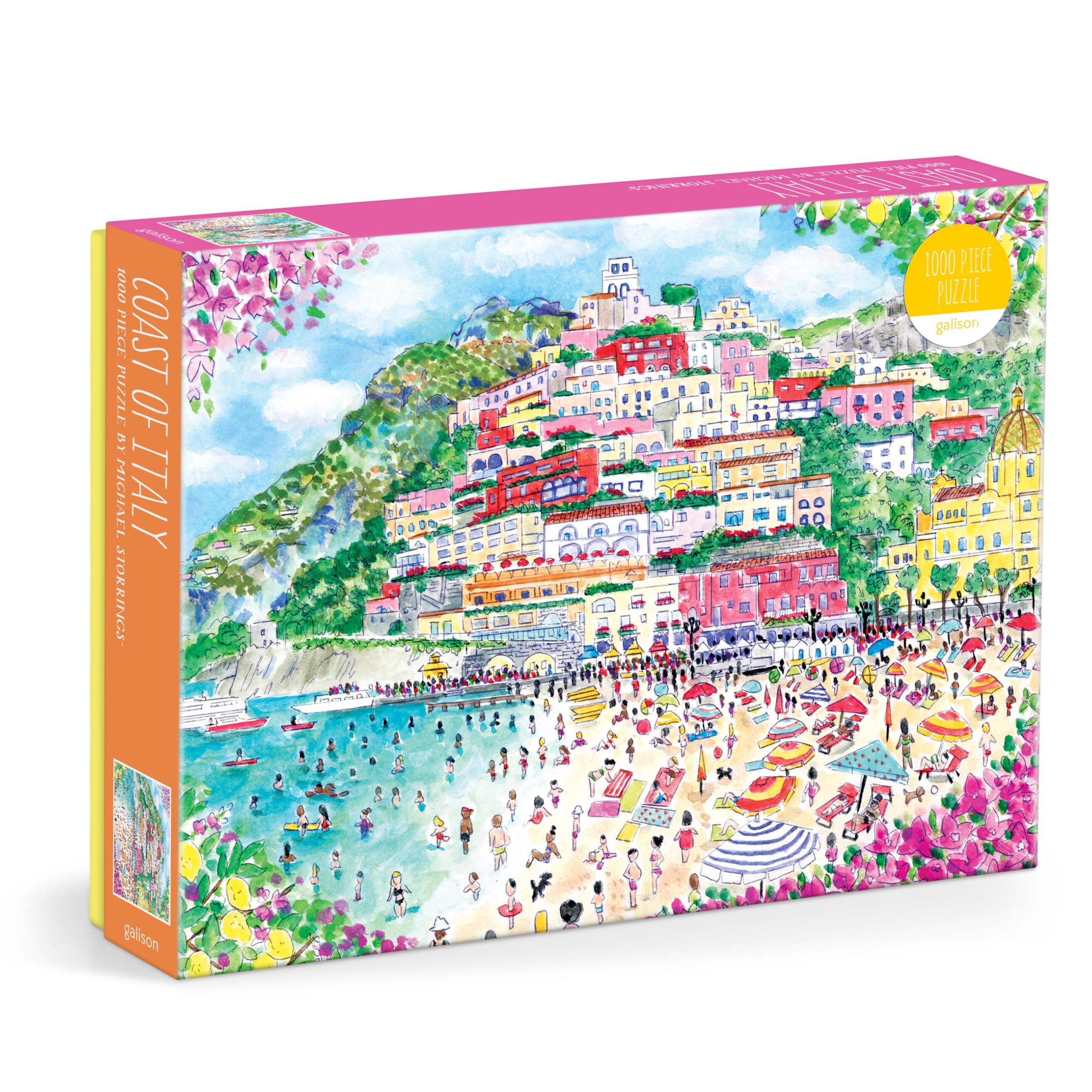 Galison Coast of Italy - 1000 Piece Michael Storrings Jigsaw Puzzle 8
