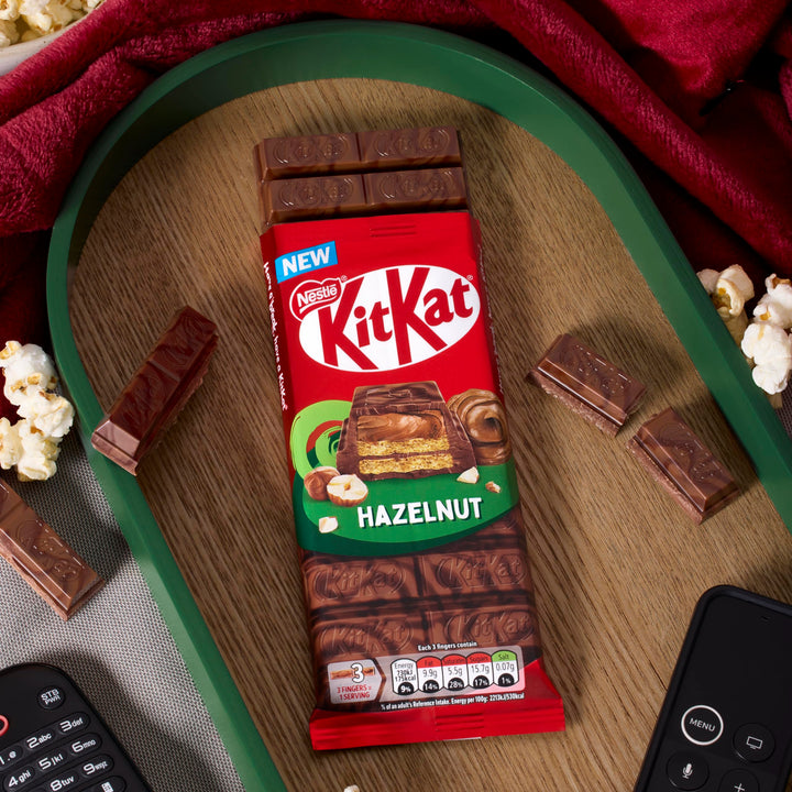 KitKat Hazelnut Filled Dark & Milk Chocolate Crispy Wafer Sharing Bar, 99g