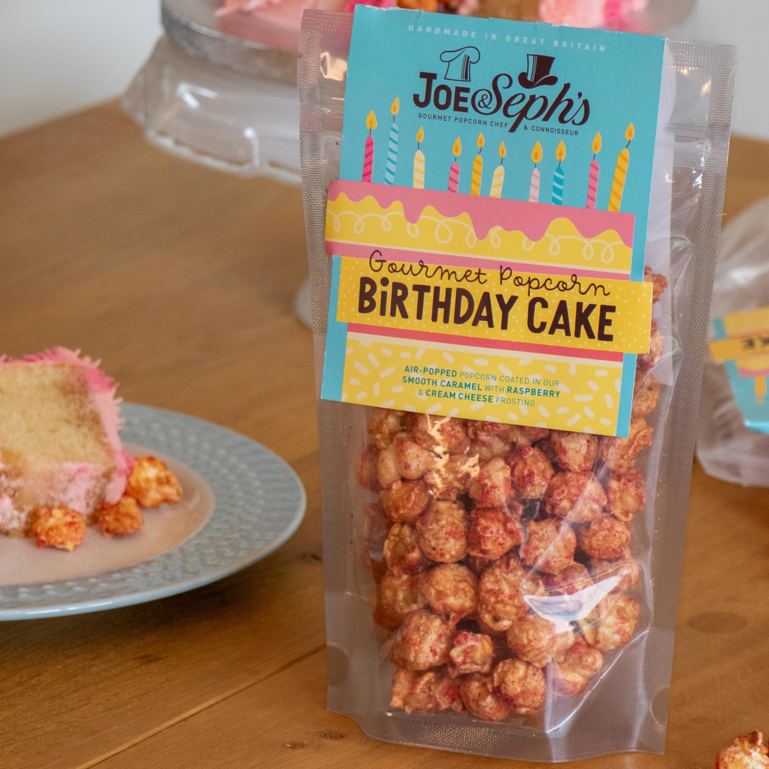 Joe & Seph's Birthday Cake Popcorn - Gourmet Sweet Snack | 70g Resealable Pouch 3