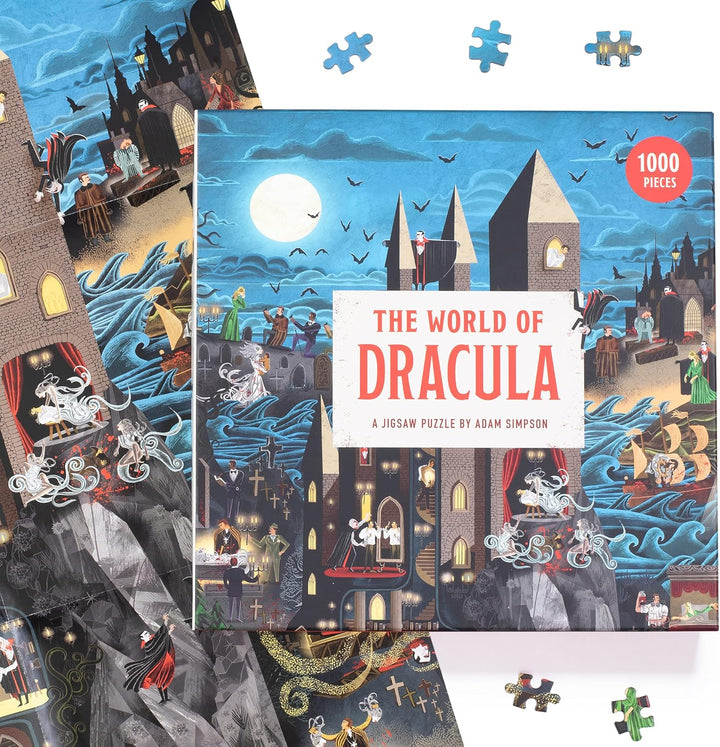 The World of Dracula Puzzle - 1,000-Piece Gothic Jigsaw by Adam Simpson