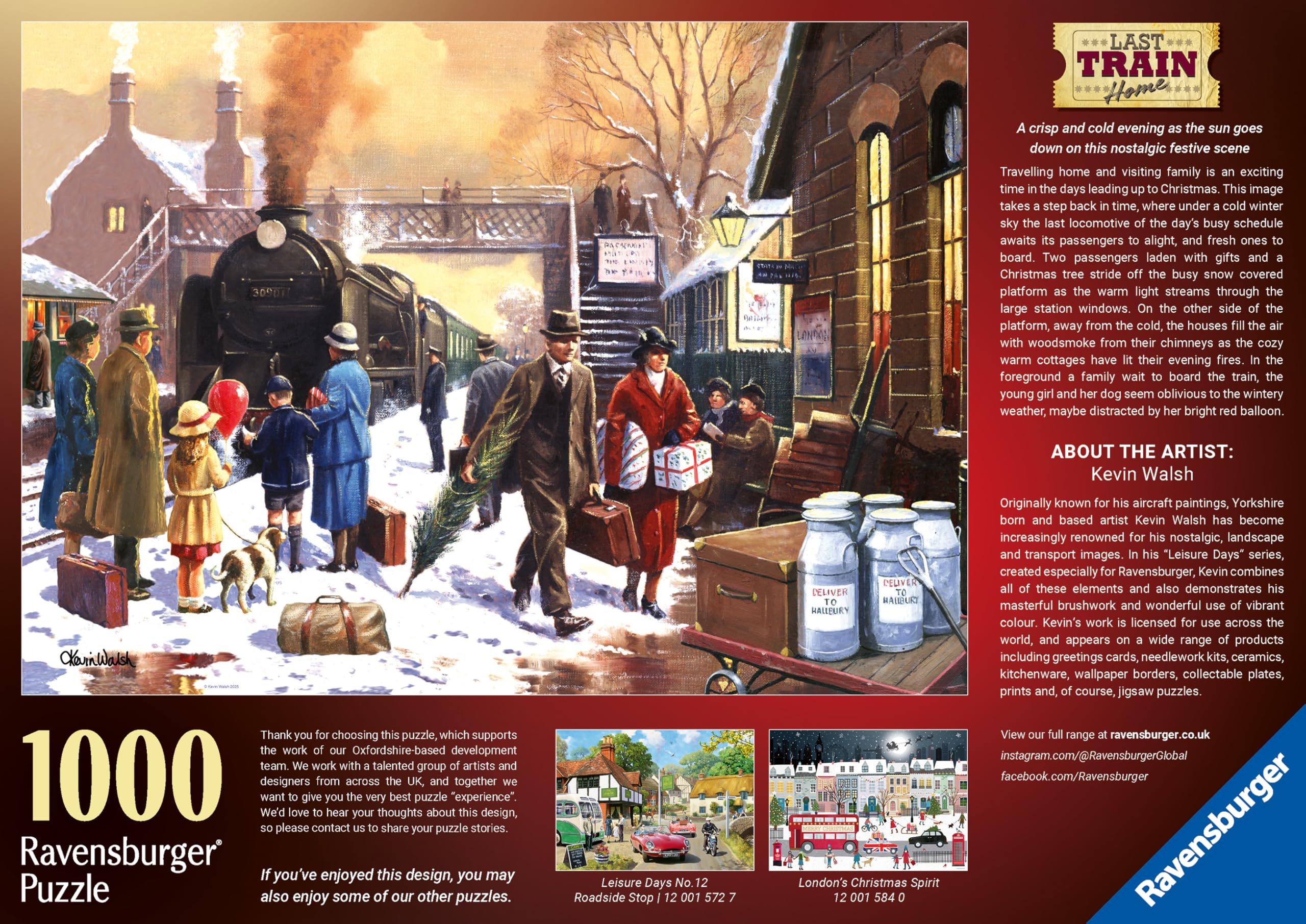 Ravensburger Last Train Home 1000 Piece Jigsaw Puzzle for Adults & Kids 12+ 9