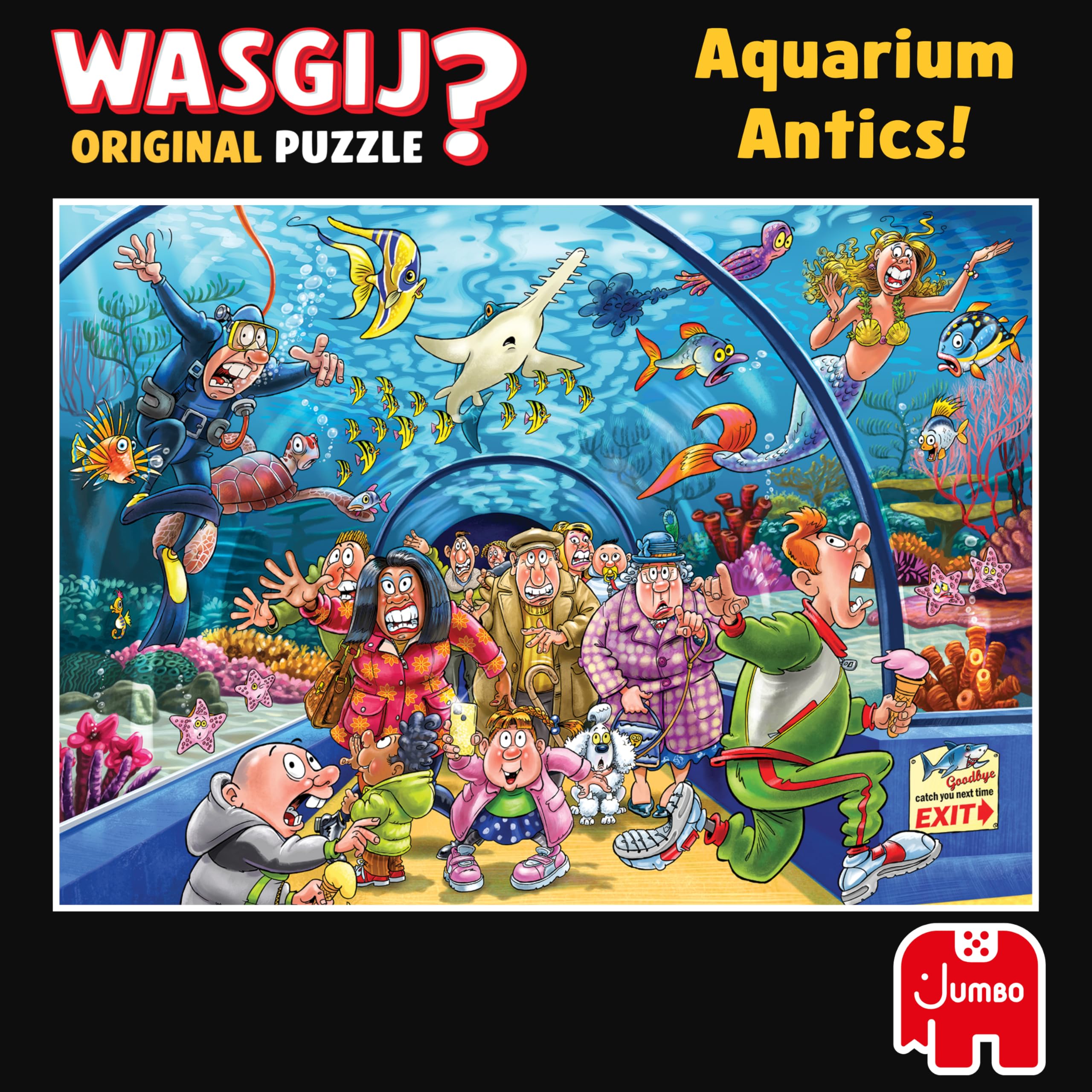 Jumbo Wasgij Original 43 - Aquarium Antics 1000 Piece Jigsaw Puzzle 5