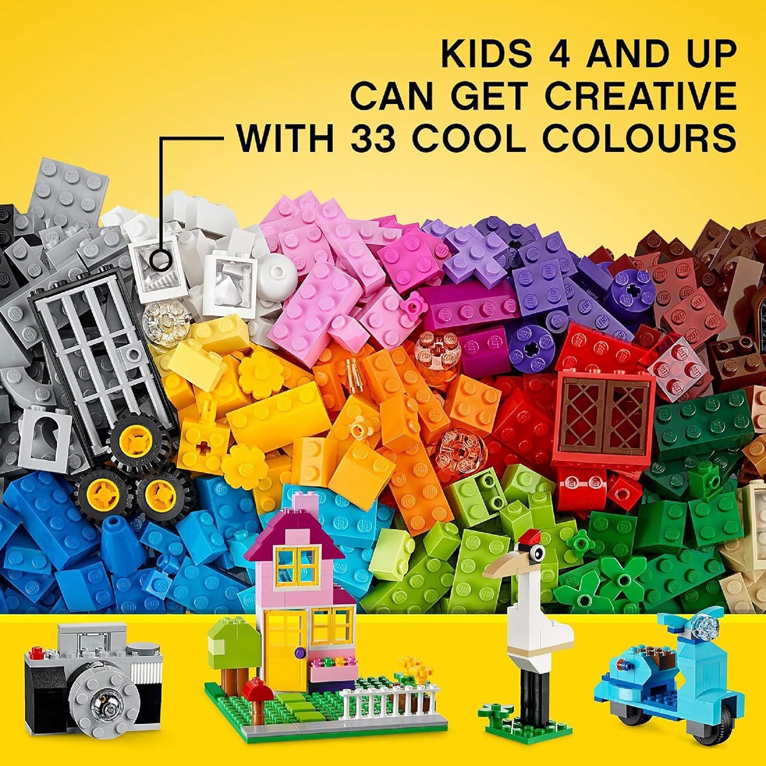 LEGO Classic Large Creative Brick Box 10698 - 790-Piece Building Set for Kids 4+ 4