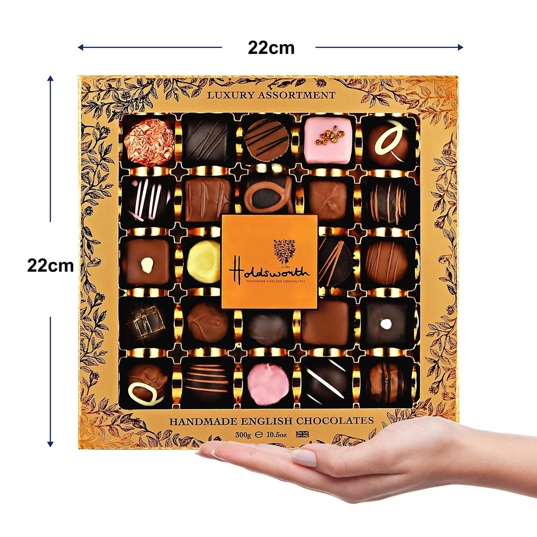 Holdsworth Chocolates Luxury Classic - Handmade Truffles & Assorted Chocolates - 300g Gift Box