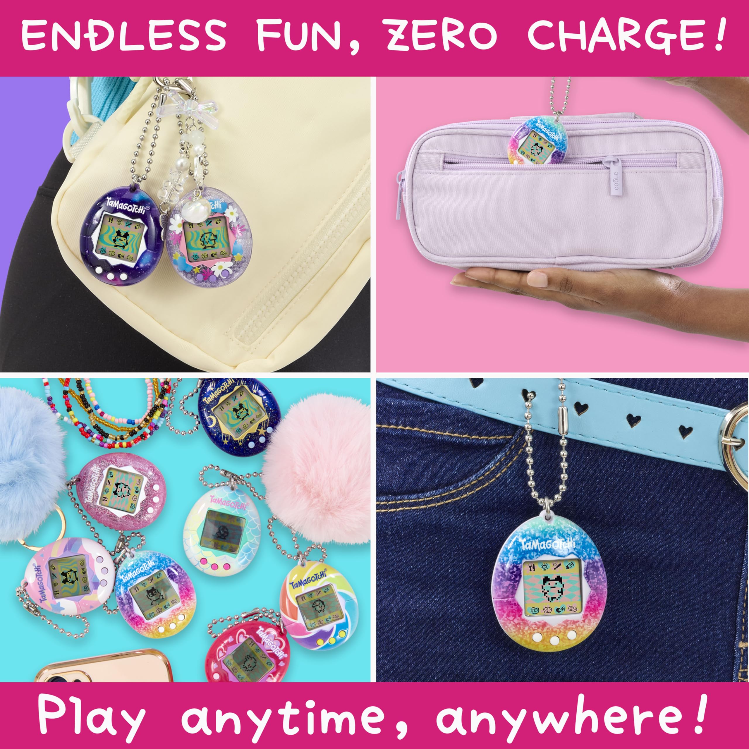 Bandai Tamagotchi Original Rock Glitter Digital Pet - Electronic Virtual Pet Toy for Kids 8+ 13