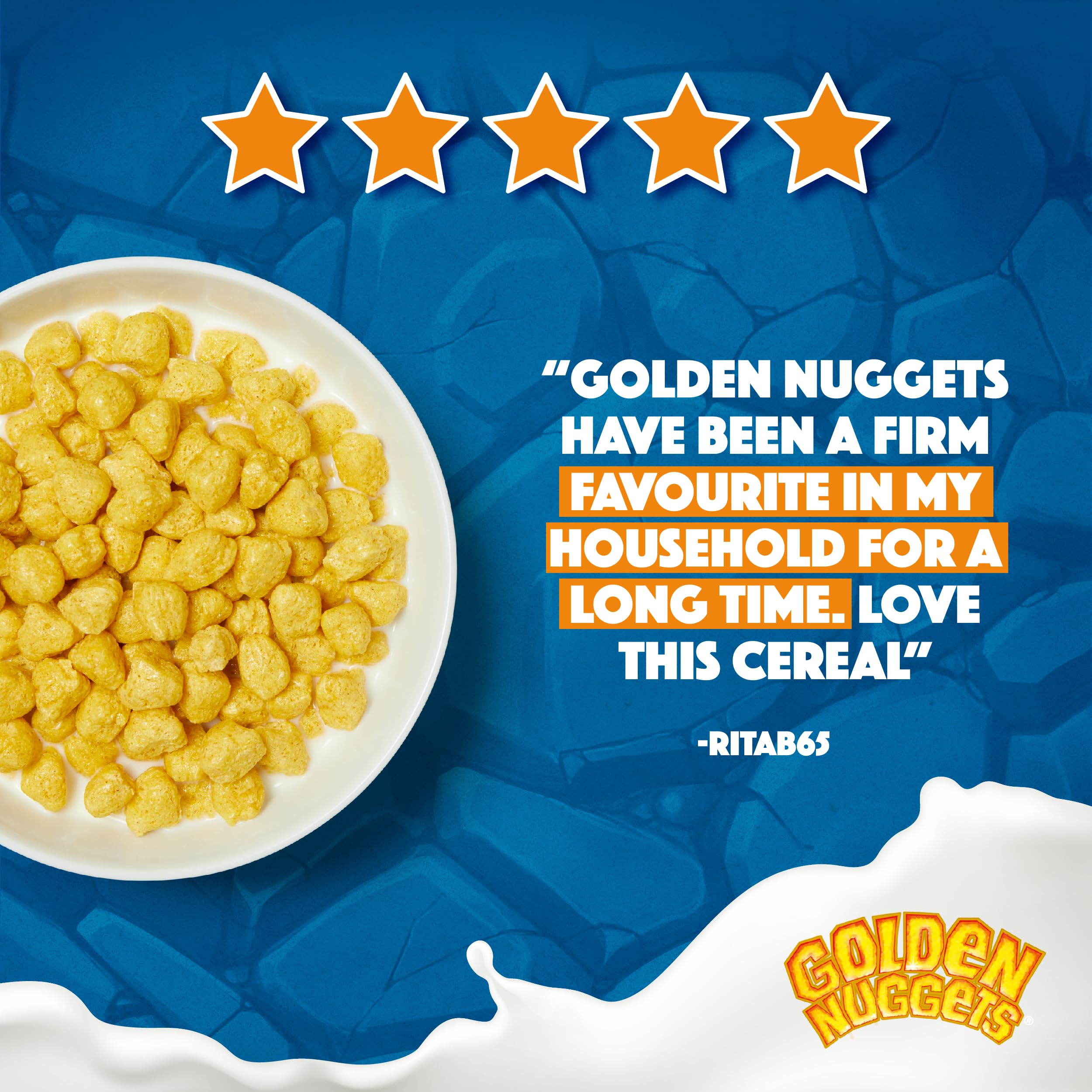 Nestlé Golden Nuggets Cereal, 375g - Honey Flavoured Whole Grain Breakfast Cereal with Vitamins & Minerals 4