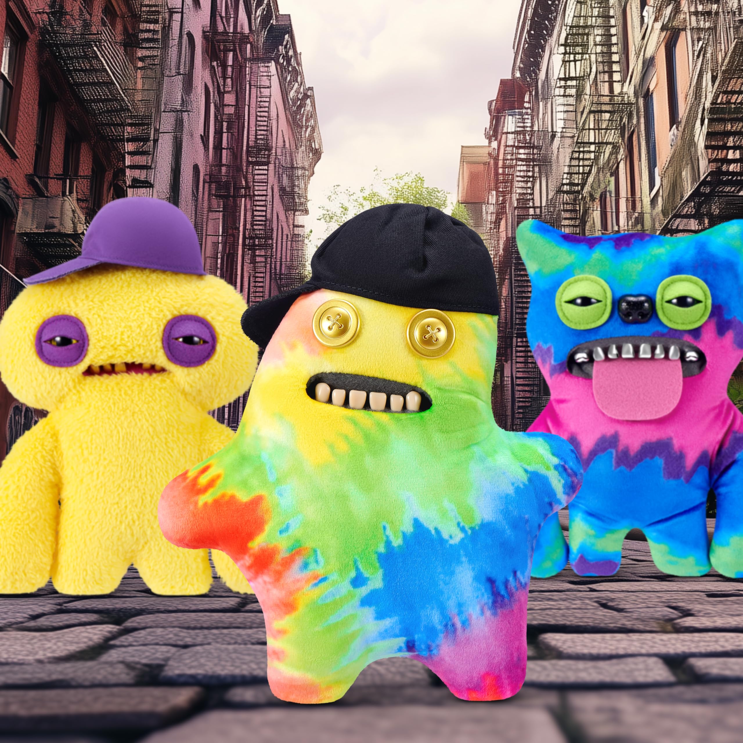 Fuggler Fugg Life Sir Splodge A Lot 9-Inch Plush Toy by ZURU | Human-like Teeth 3