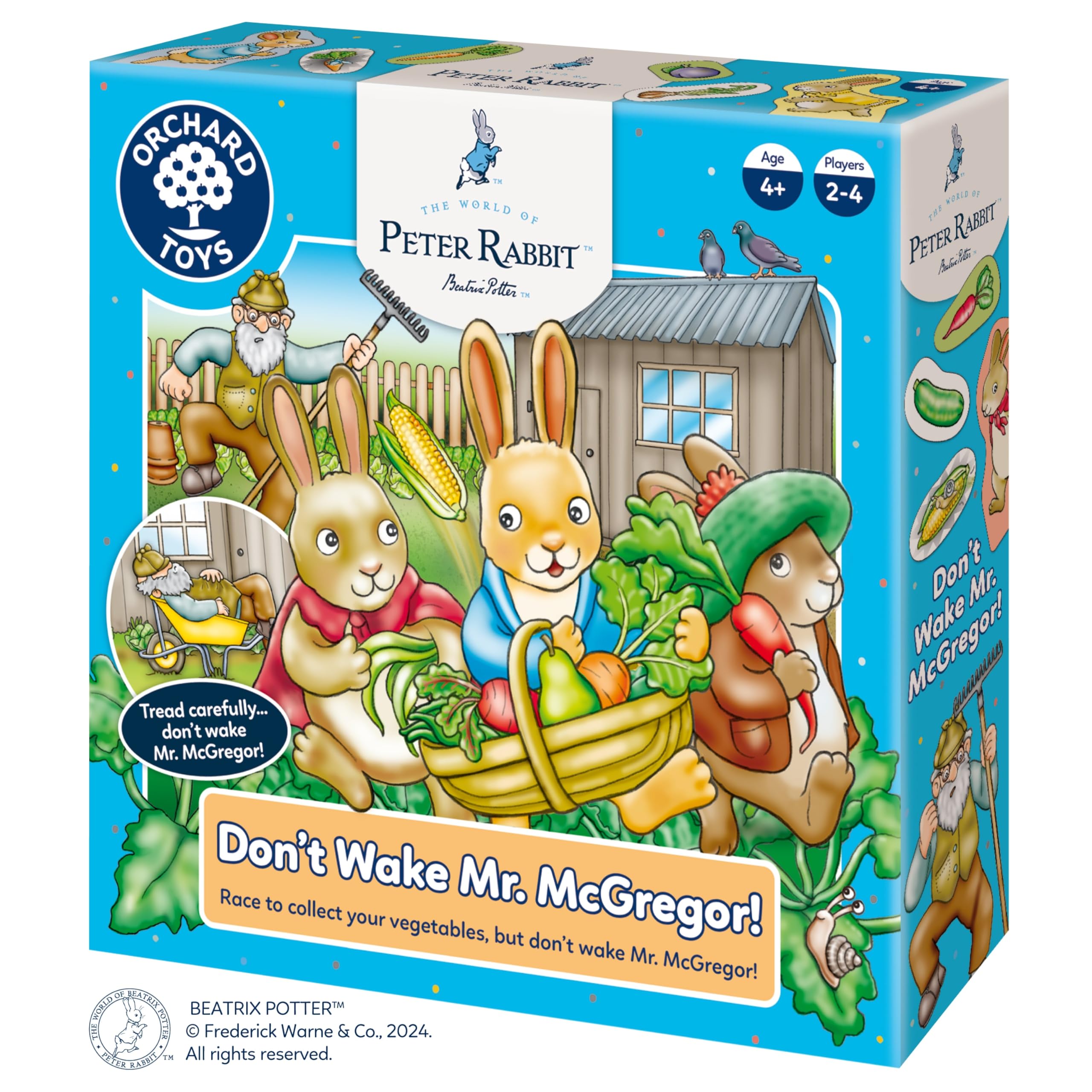 Orchard Toys Peter Rabbit Don’t Wake Mr. McGregor - Counting Board Game | Ages 3+ | 2-4 Players 1