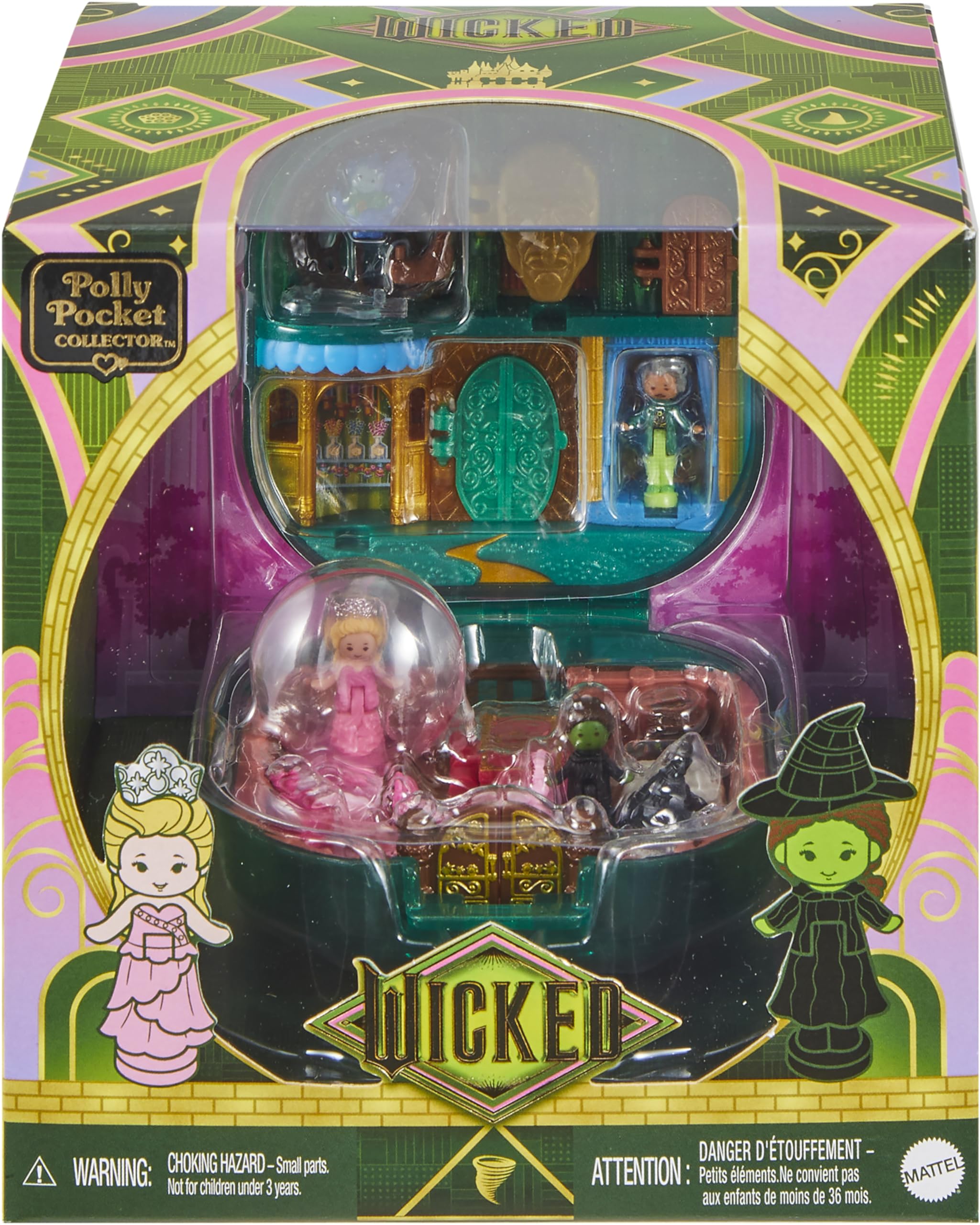 Polly Pocket x Wicked Collector Compact - Micro Dolls & Playset for Ages 4+ 14